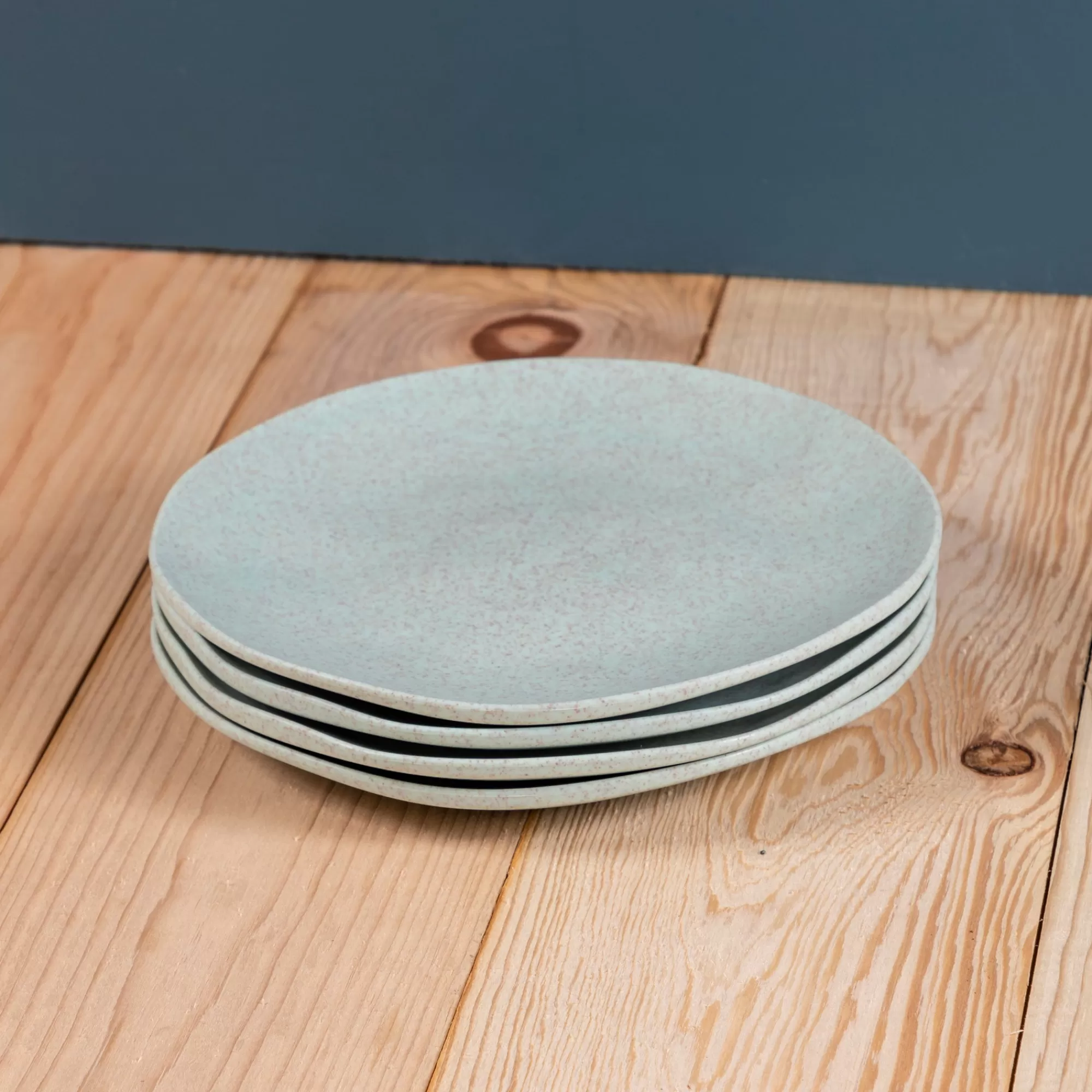 Fashion Be Home Al Fresco Organic Salad Plate, Sage Green, Set of 4