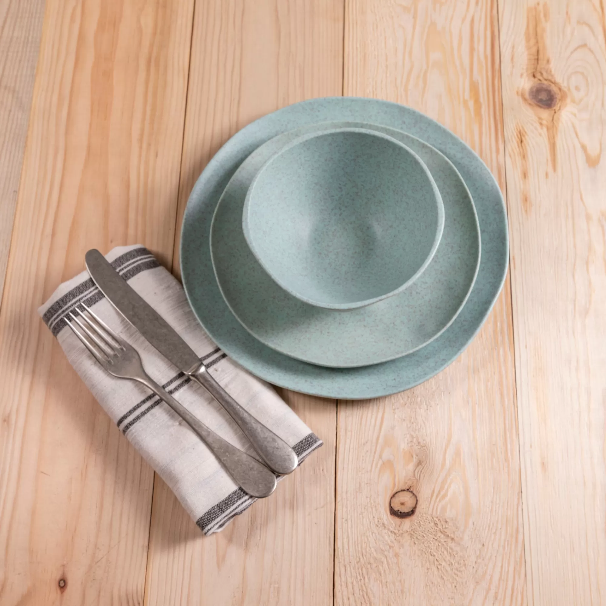 Best Sale Be Home Al Fresco Organic Soup/Cereal Bowl, Sage Green, Set of 4
