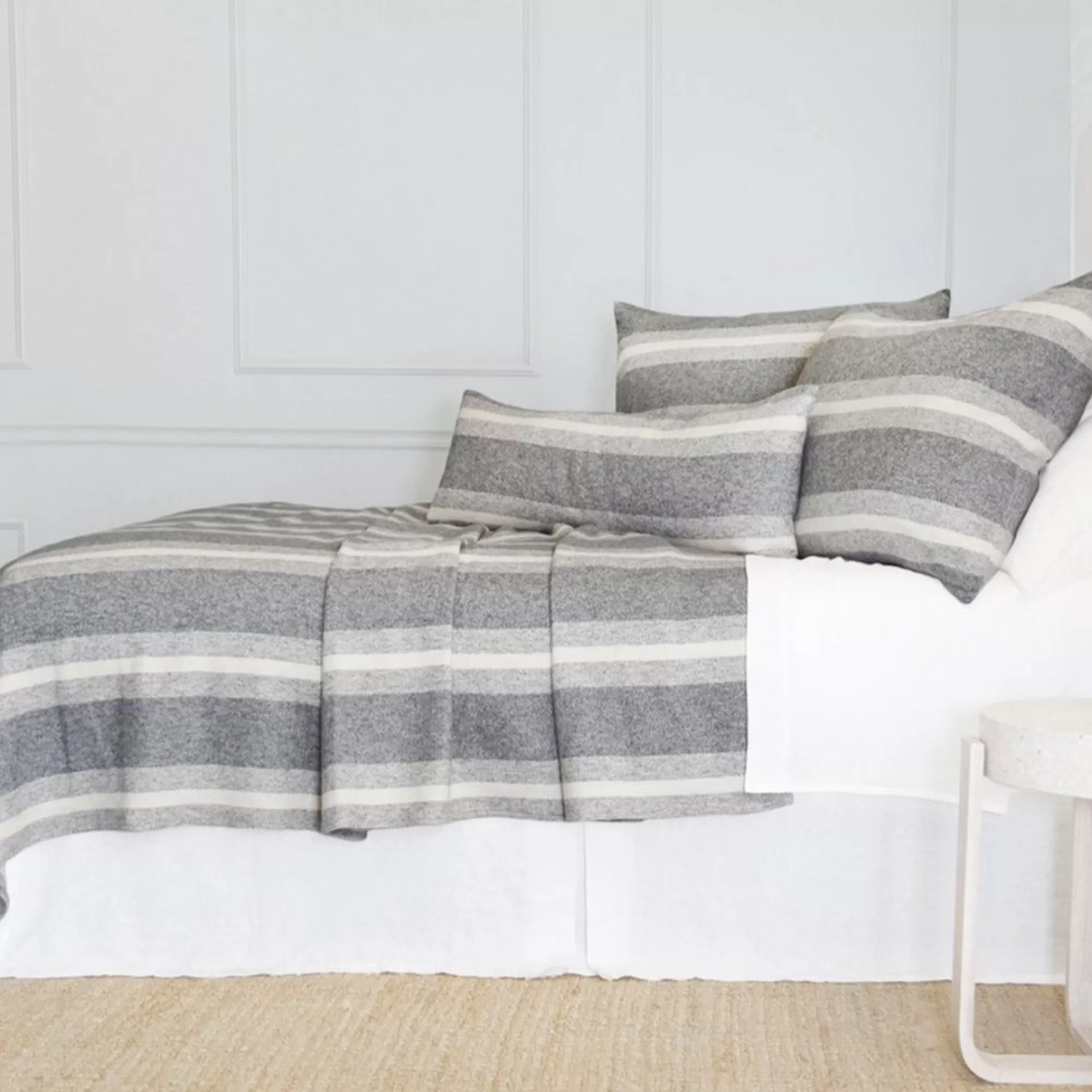 Discount Be Home Alpine Blanket, Queen, Grey and Ivory