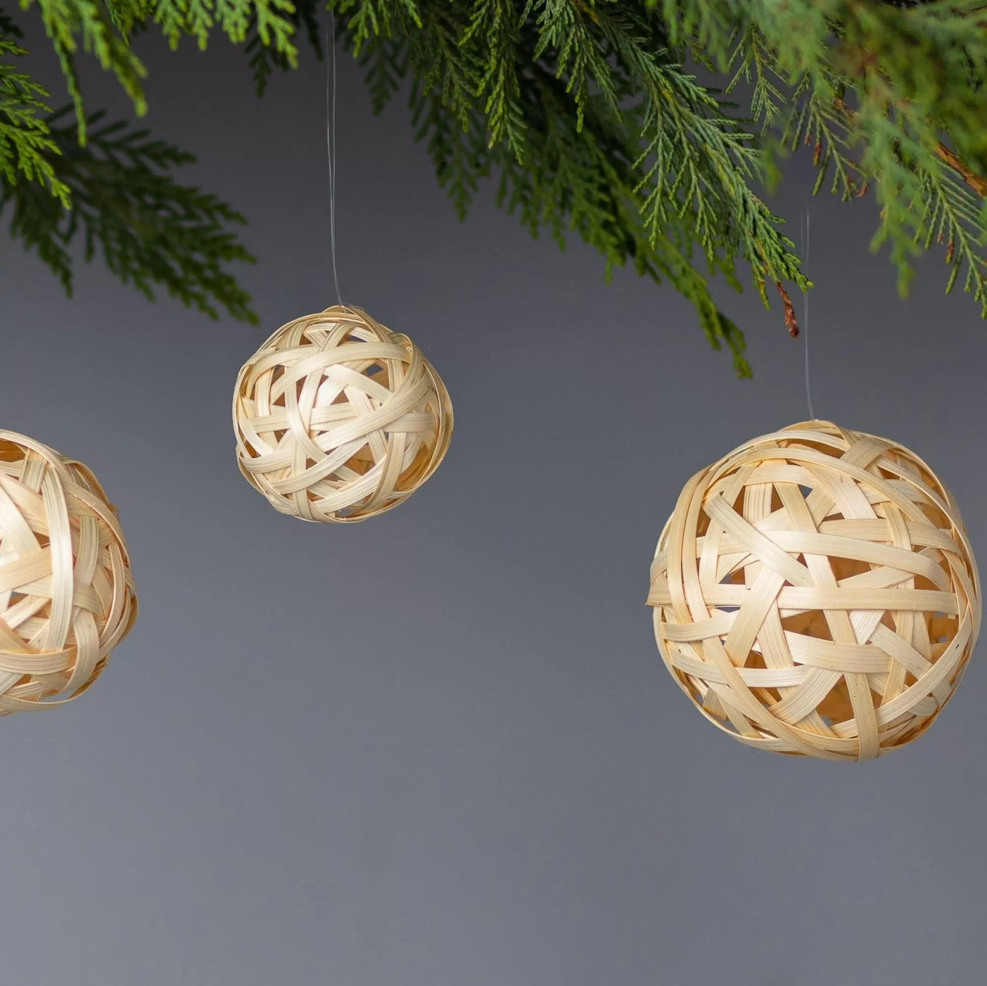 Fashion Be Home Bamboo Globe Ornament, Large