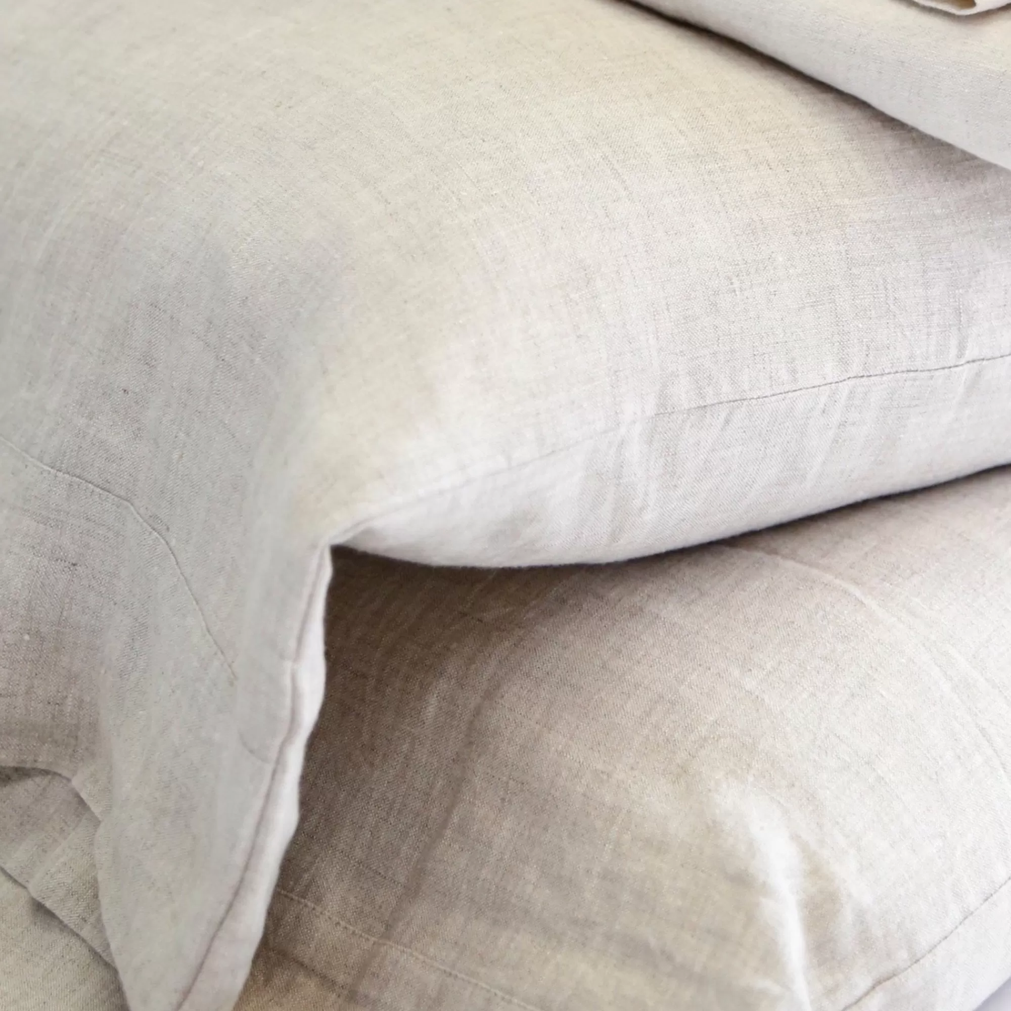 Store Be Home Belgian Linen King Sheet Set, Flax