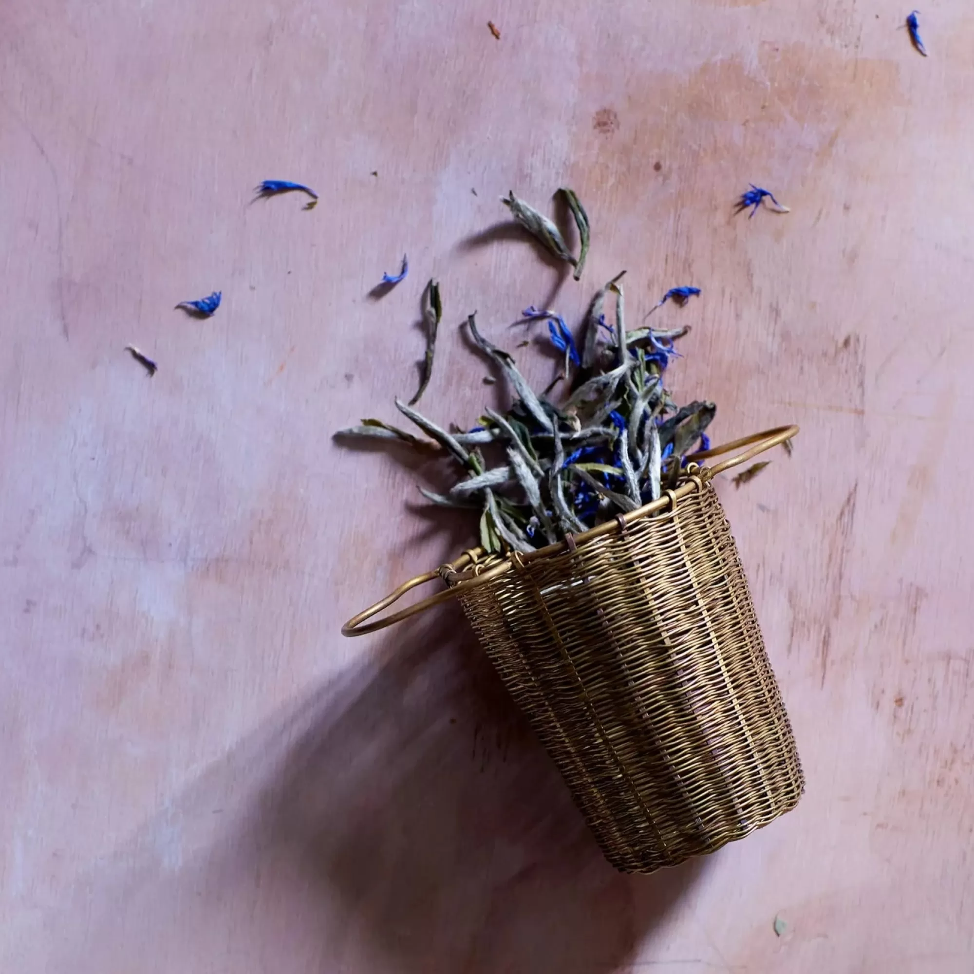 Online Be Home Bellocq Tea, Deep Tea Basket, Brass