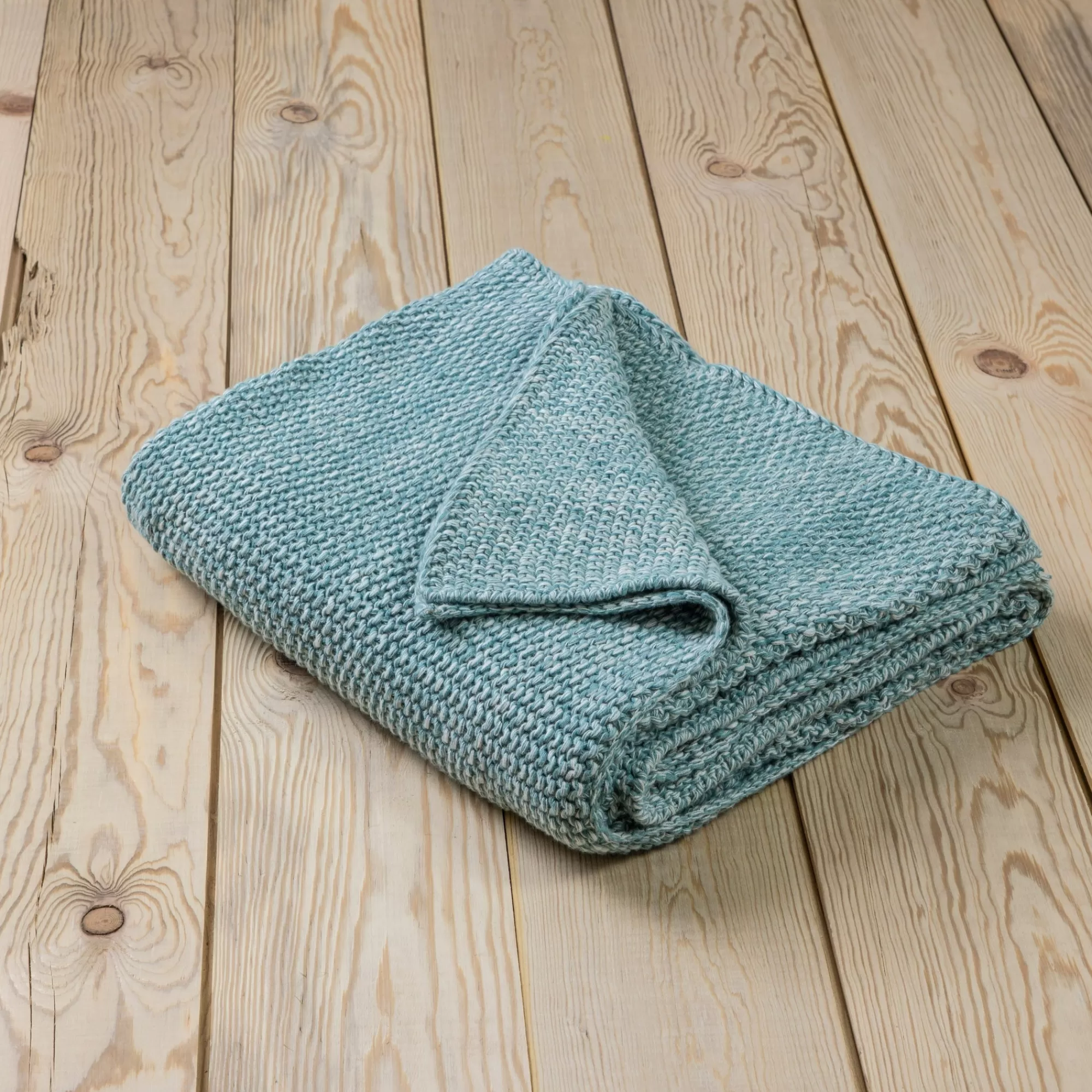 Fashion Be Home Belmont Marled Throw, Summer Blue