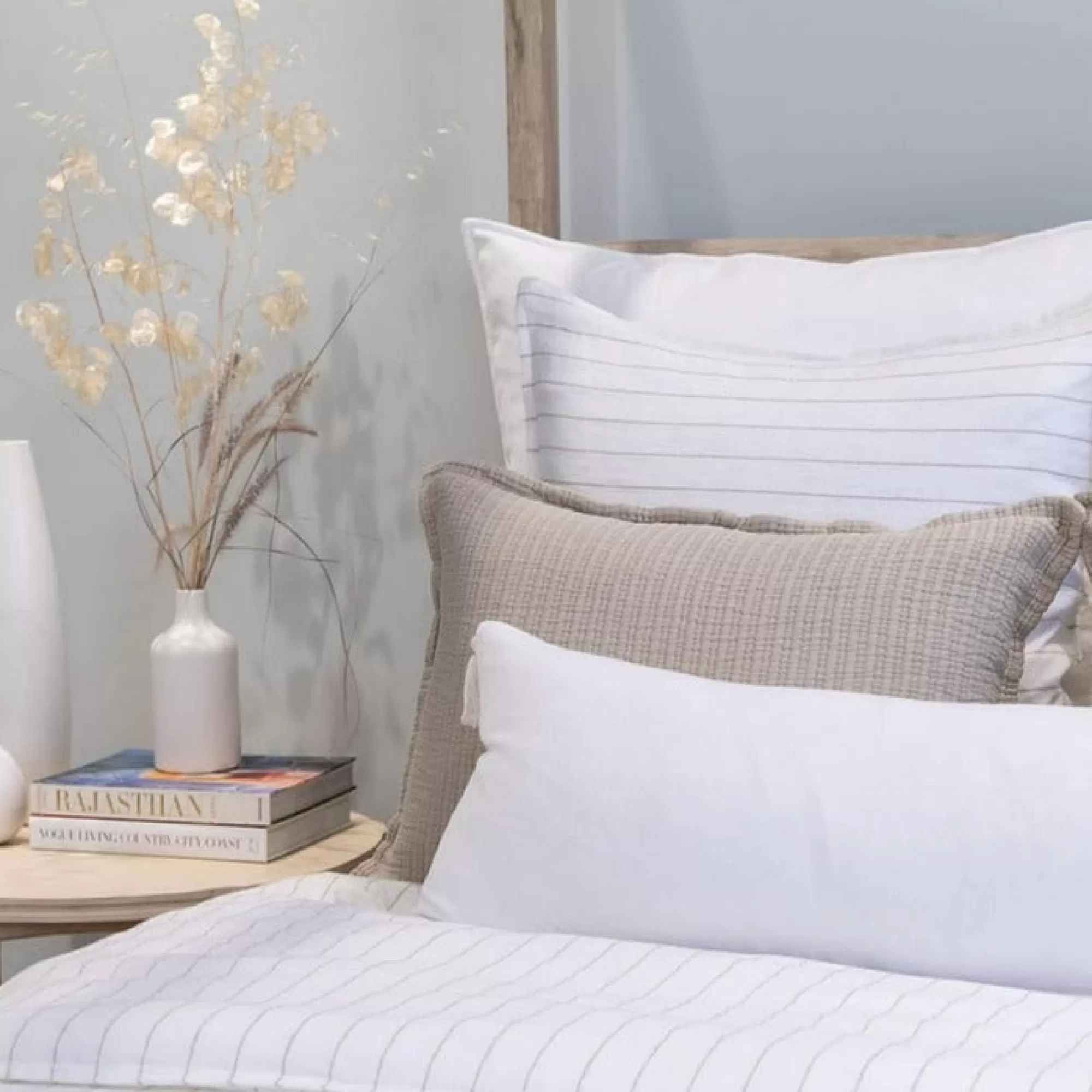 Online Be Home Bianca Rectangular Pillow, White