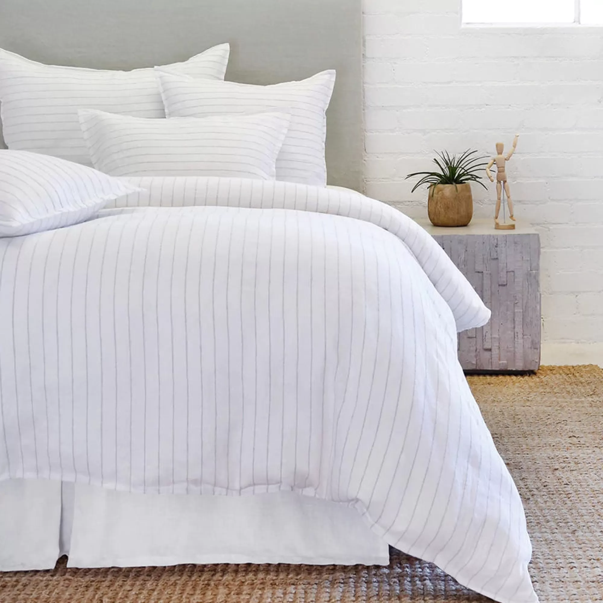 Cheap Be Home Blake Euro Sham, White & Ocean