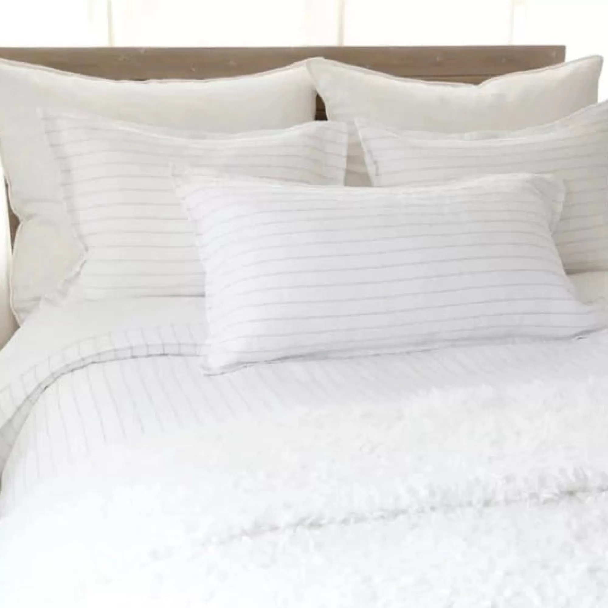 Shop Be Home Blake King Sham, White & Ocean