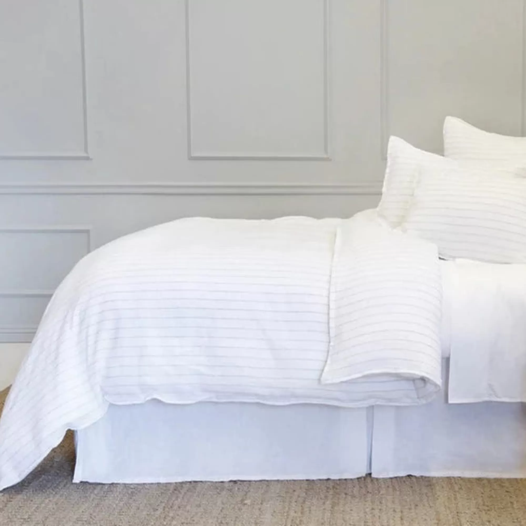 Cheap Be Home Blake Queen Duvet, White & Ocean