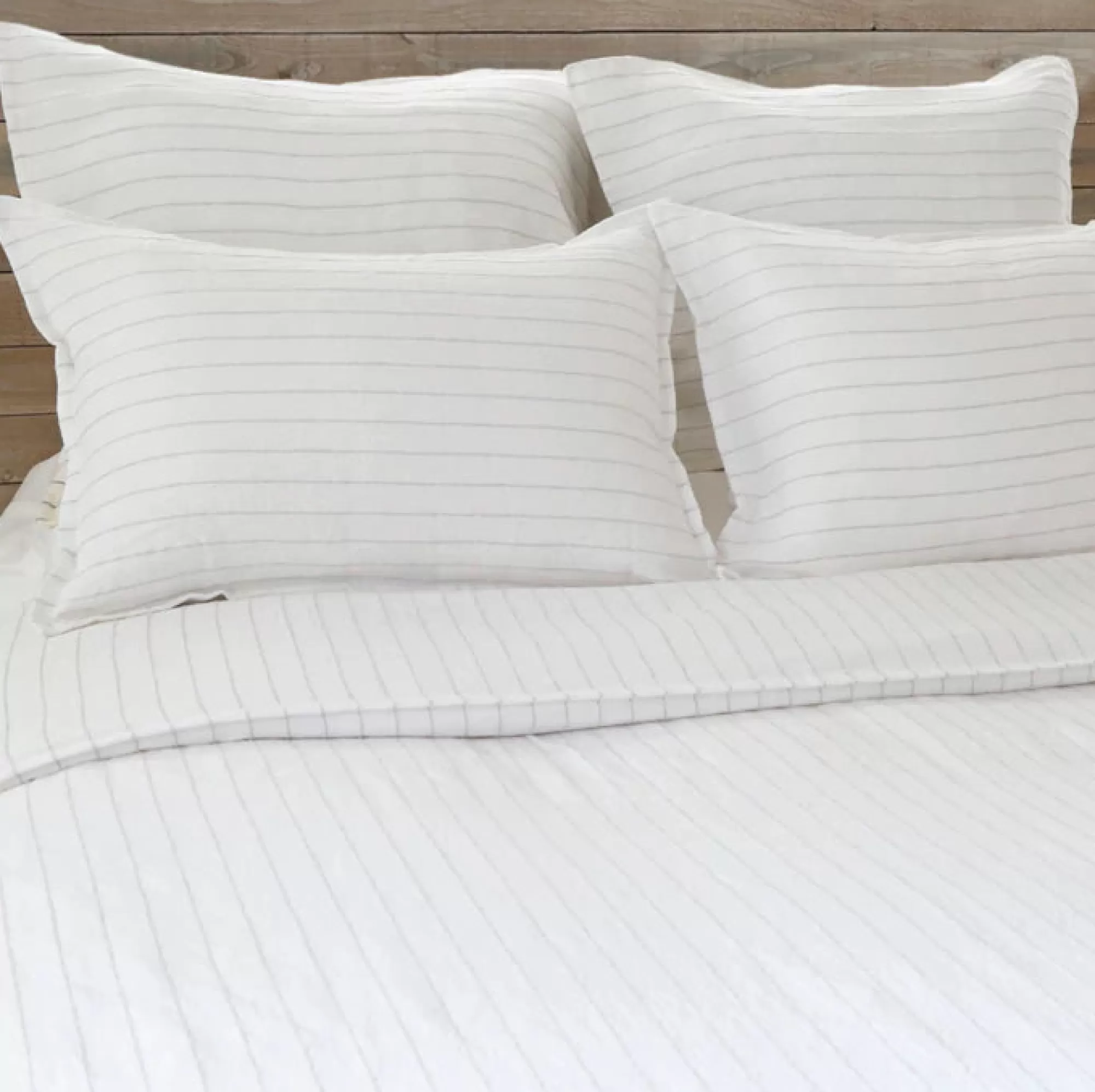 Clearance Be Home Blake Standard Sham, White & Ocean