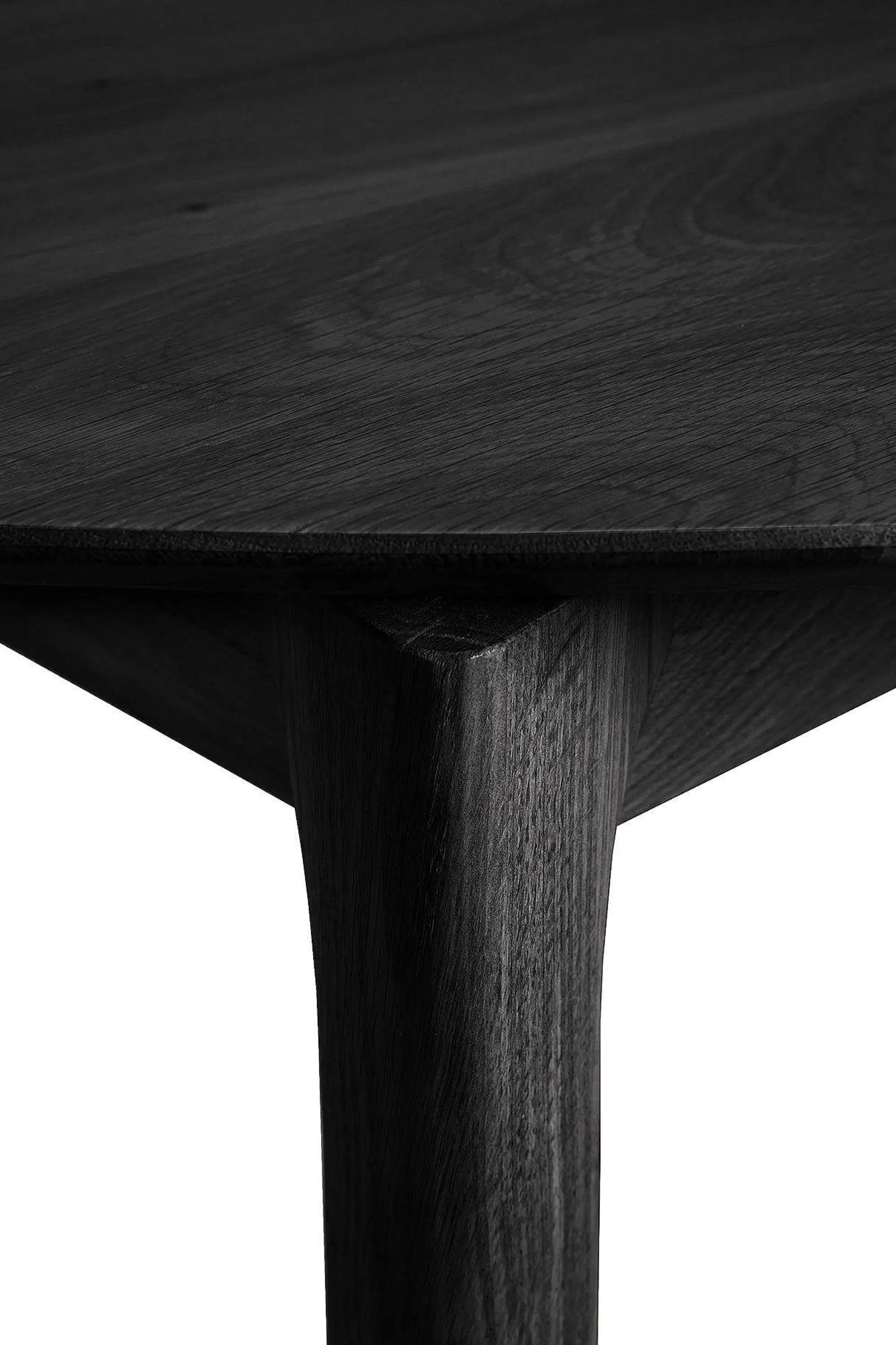 Be Home Dining Tables<Bok Extendable Solid Black Oak Dining Table, Round 51"/ 71"