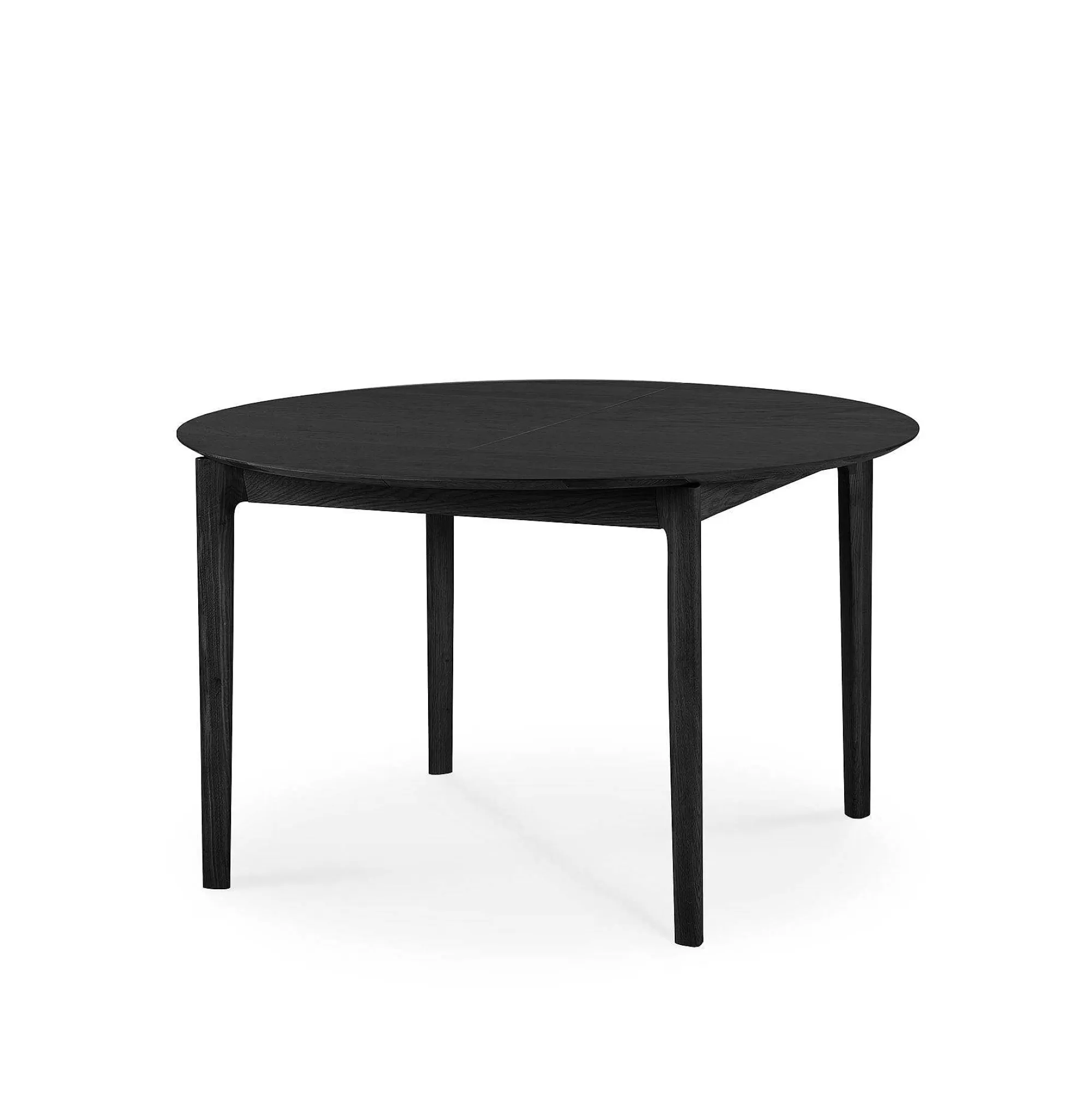 Be Home Dining Tables<Bok Extendable Solid Black Oak Dining Table, Round 51"/ 71"