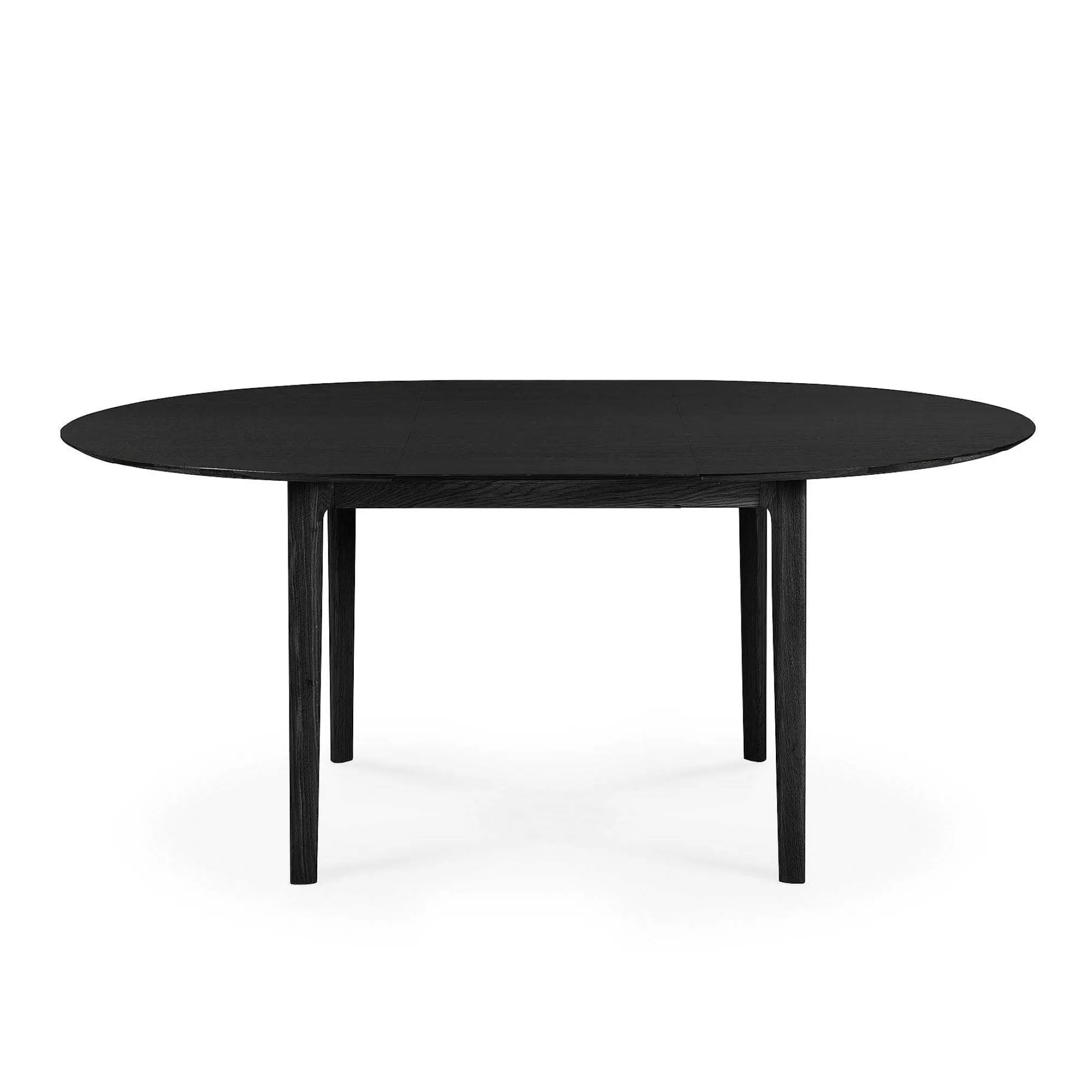 Be Home Dining Tables<Bok Extendable Solid Black Oak Dining Table, Round 51"/ 71"