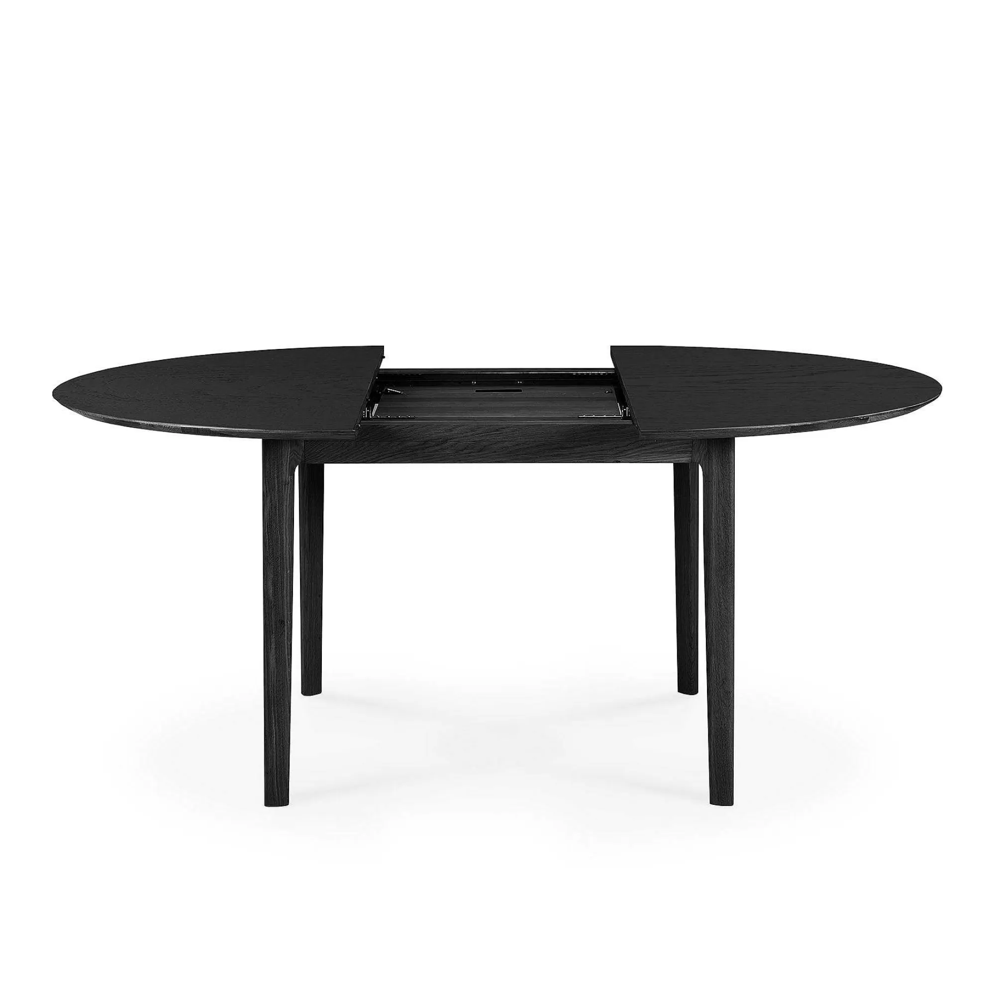 Be Home Dining Tables<Bok Extendable Solid Black Oak Dining Table, Round 51"/ 71"
