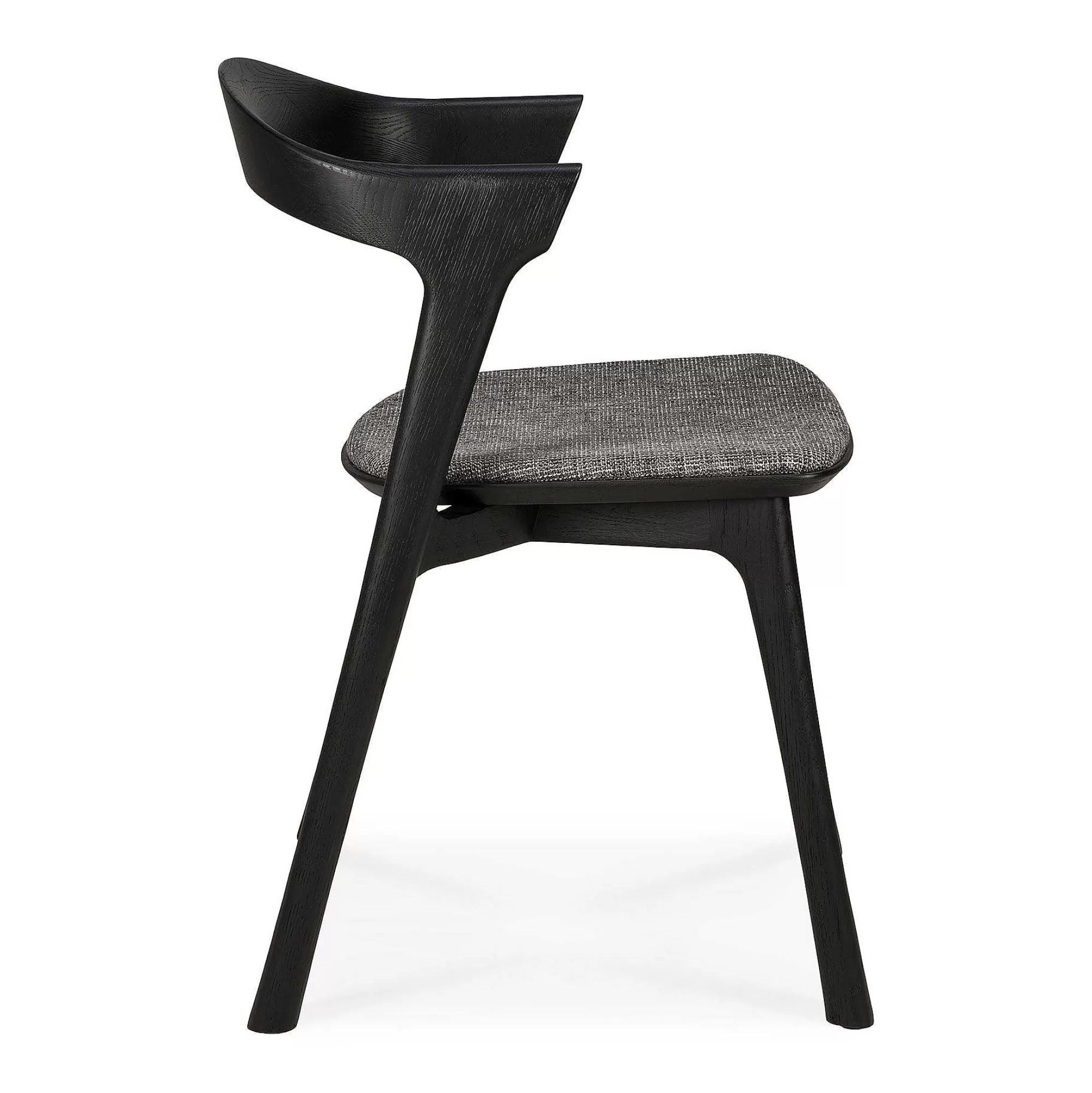 Be Home Dining Chairs<Bok Solid Black Oak Dining Chair with Grey Fabric Cushion