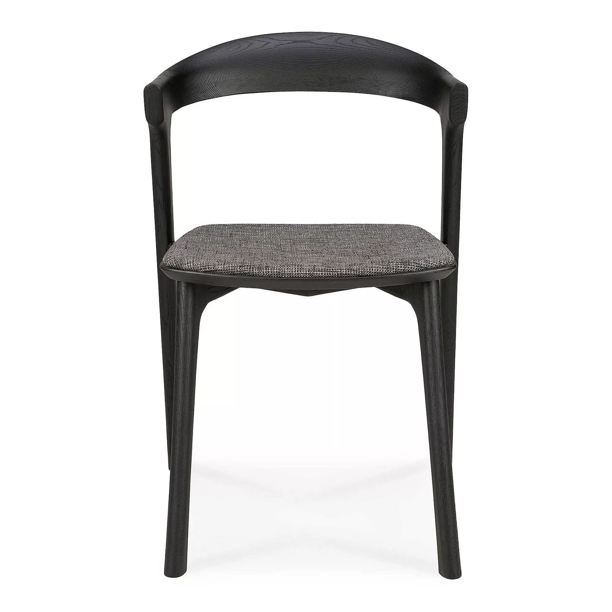 Be Home Dining Chairs<Bok Solid Black Oak Dining Chair with Grey Fabric Cushion