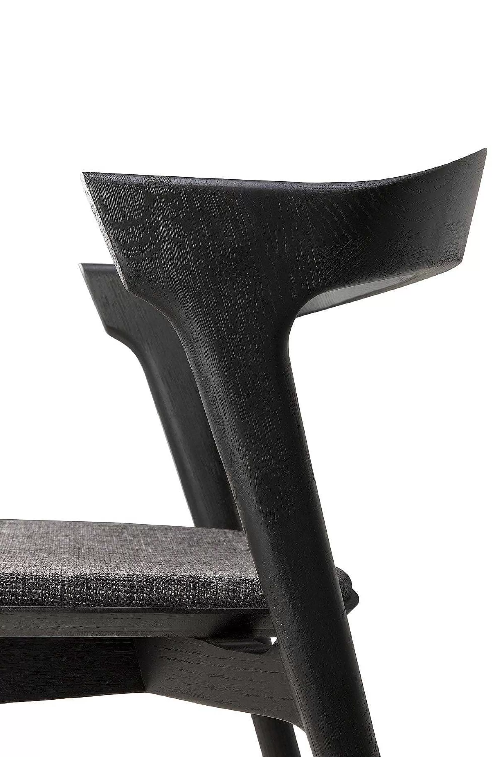 Be Home Dining Chairs<Bok Solid Black Oak Dining Chair with Grey Fabric Cushion