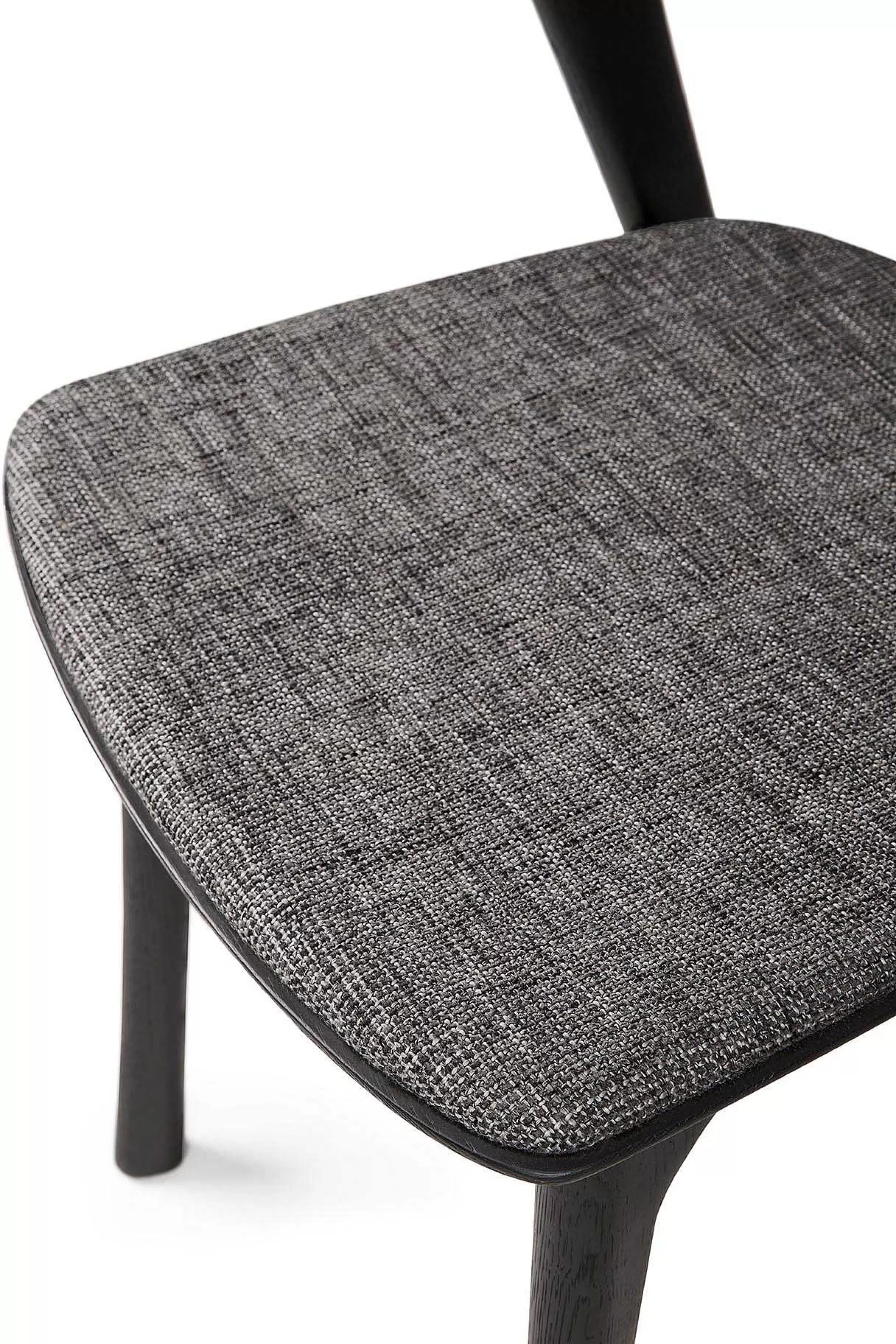 Be Home Dining Chairs<Bok Solid Black Oak Dining Chair with Grey Fabric Cushion
