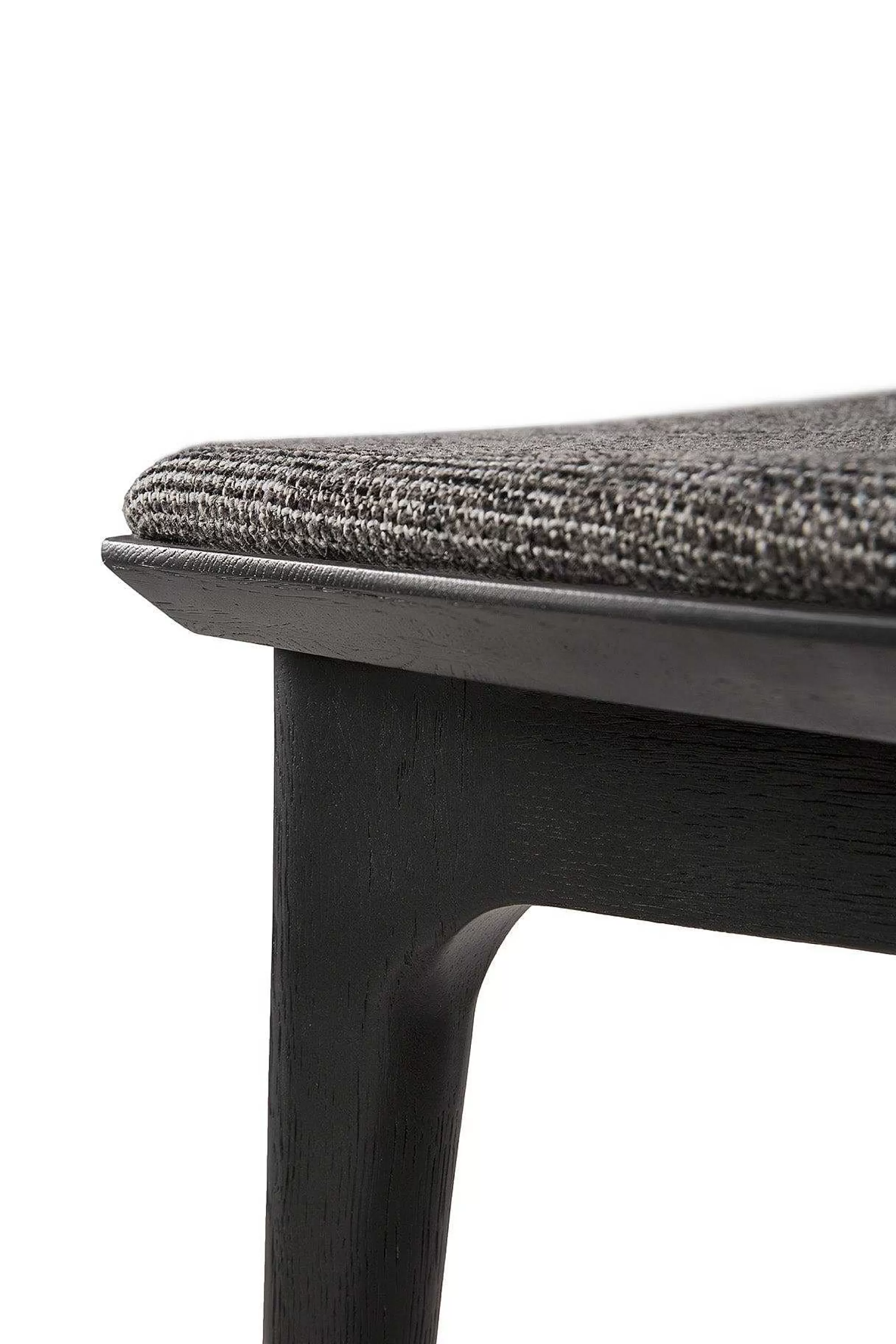 Be Home Dining Chairs<Bok Solid Black Oak Dining Chair with Grey Fabric Cushion