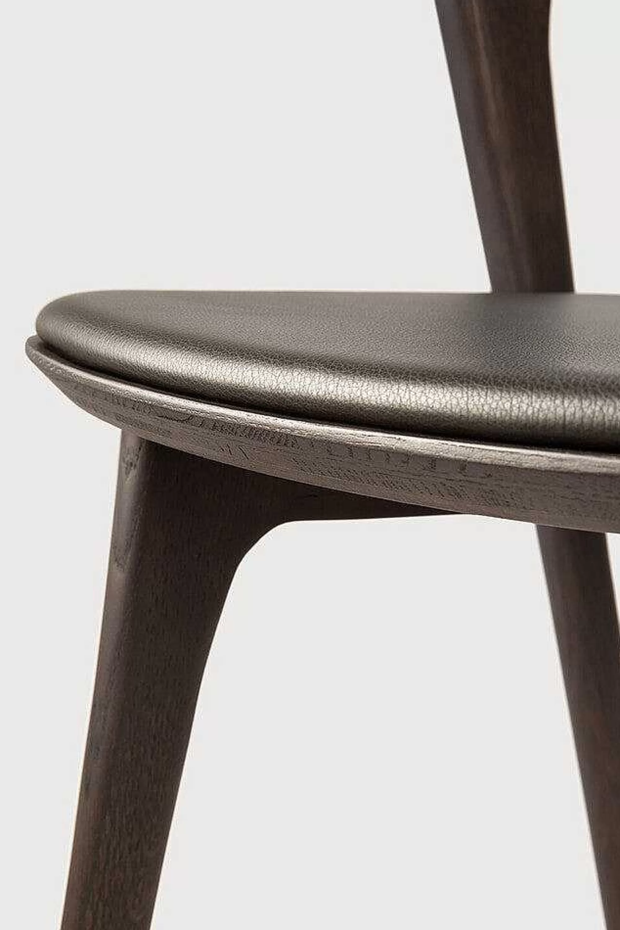 Be Home Dining Chairs<Bok Solid Brown Oak Dining Chair with Brown Leather Cushion