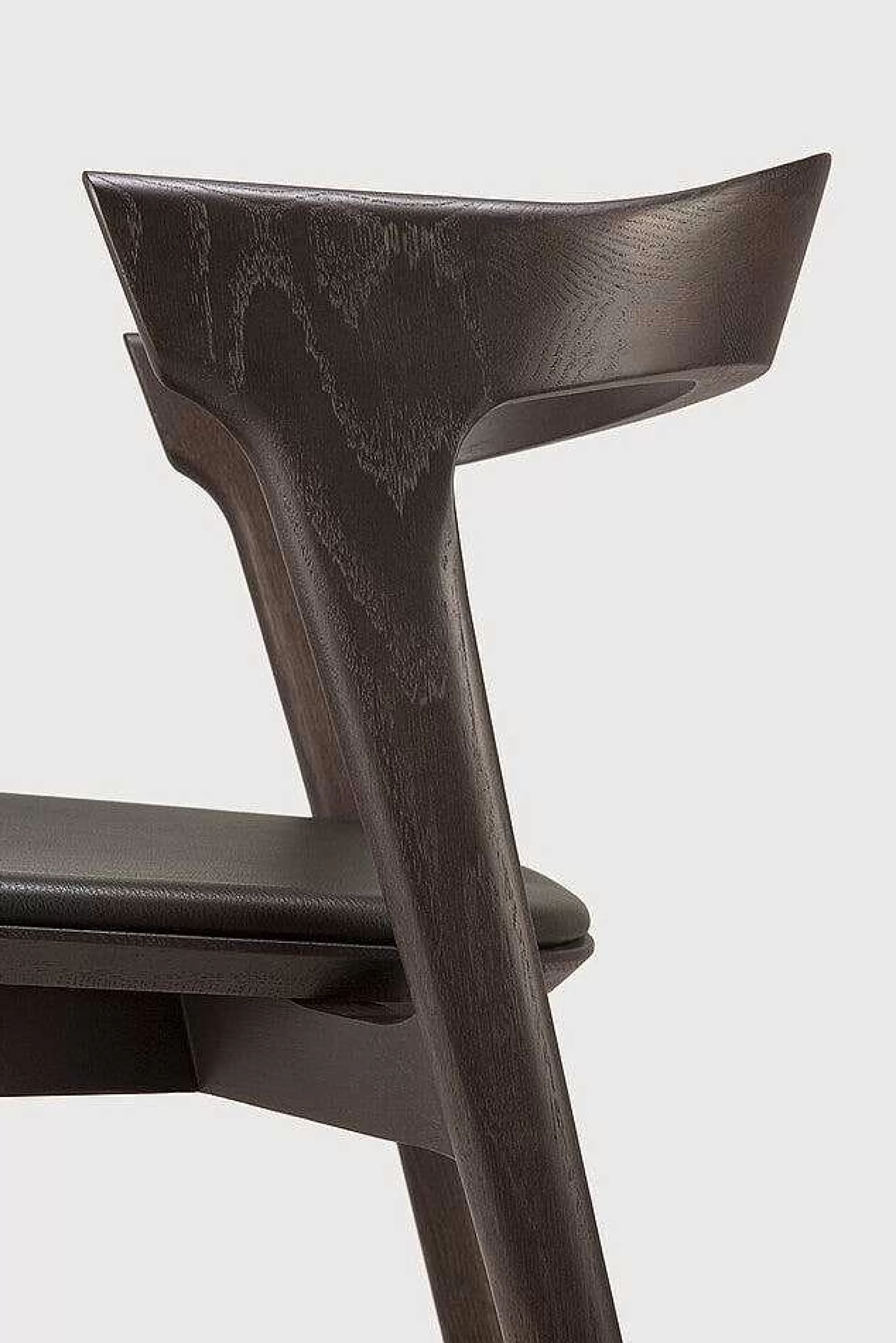 Be Home Dining Chairs<Bok Solid Brown Oak Dining Chair with Brown Leather Cushion