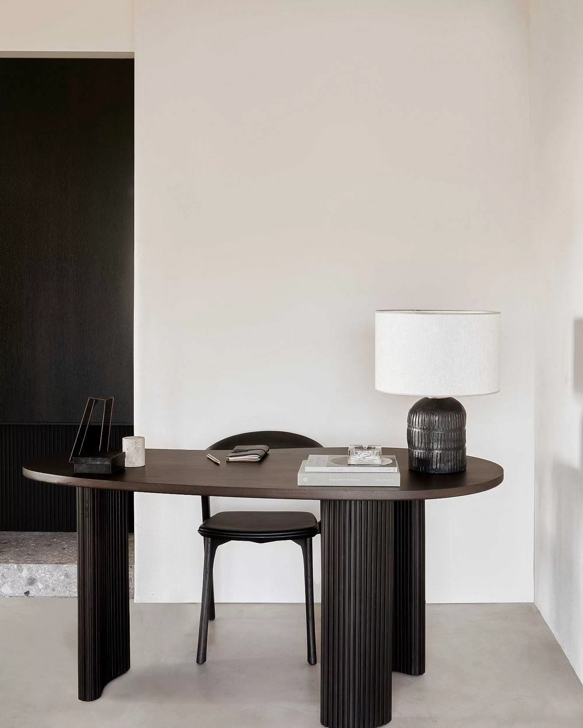 Be Home Dining Chairs<Bok Solid Brown Oak Dining Chair with Brown Leather Cushion