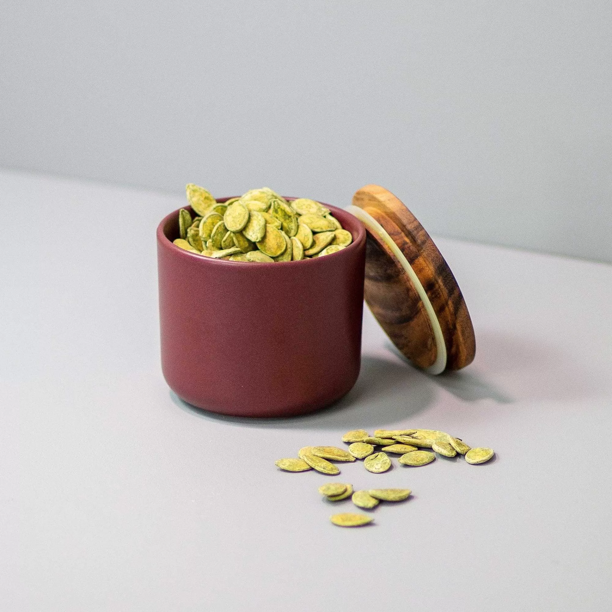 Be Home Canisters<Brampton Stoneware Medium Canister, Burgundy