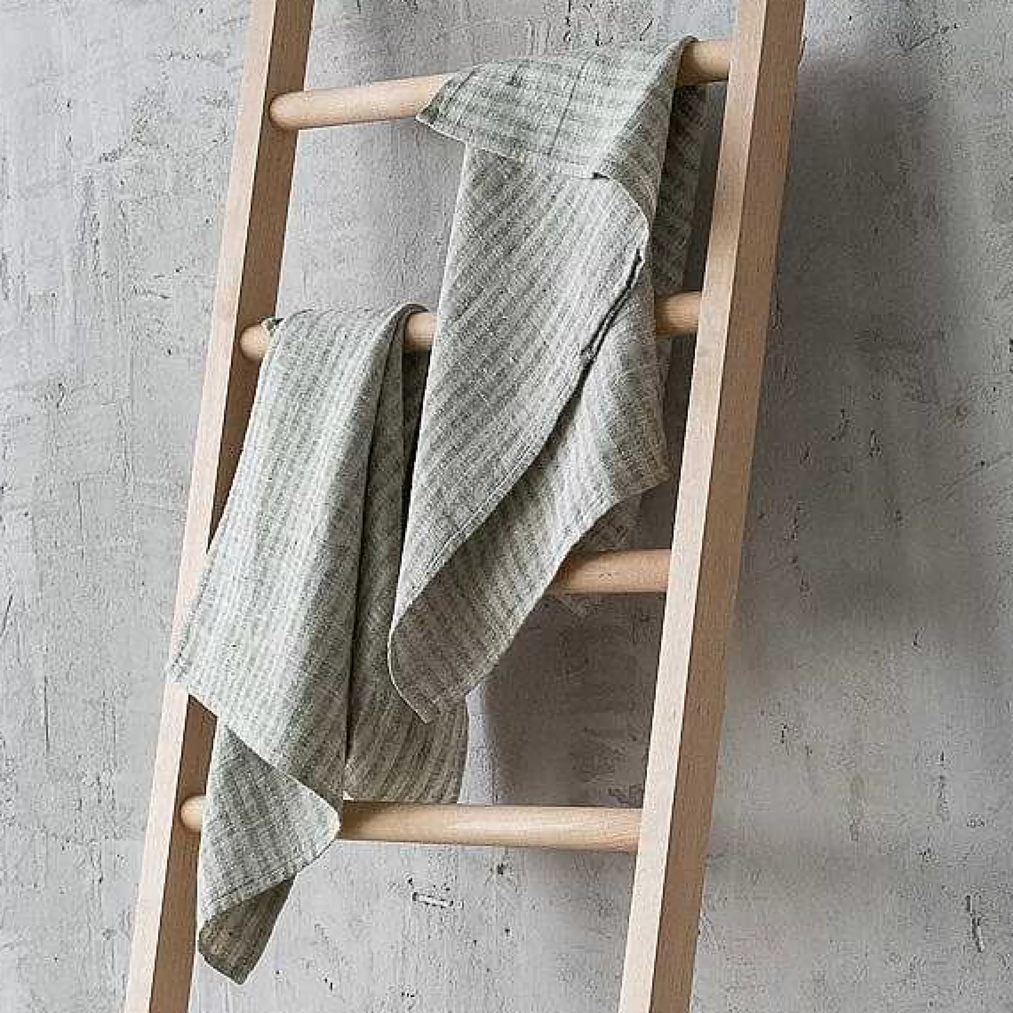Be Home Hand Towels<Brittany Hand Towels, Set of 2, Forest Green and Natural