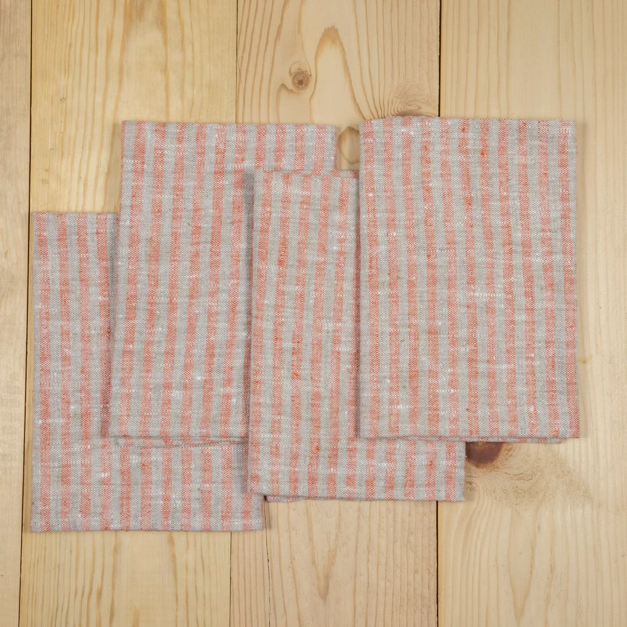 Cheap Be Home Brittany Napkin, Brick and Natural, Set of 4