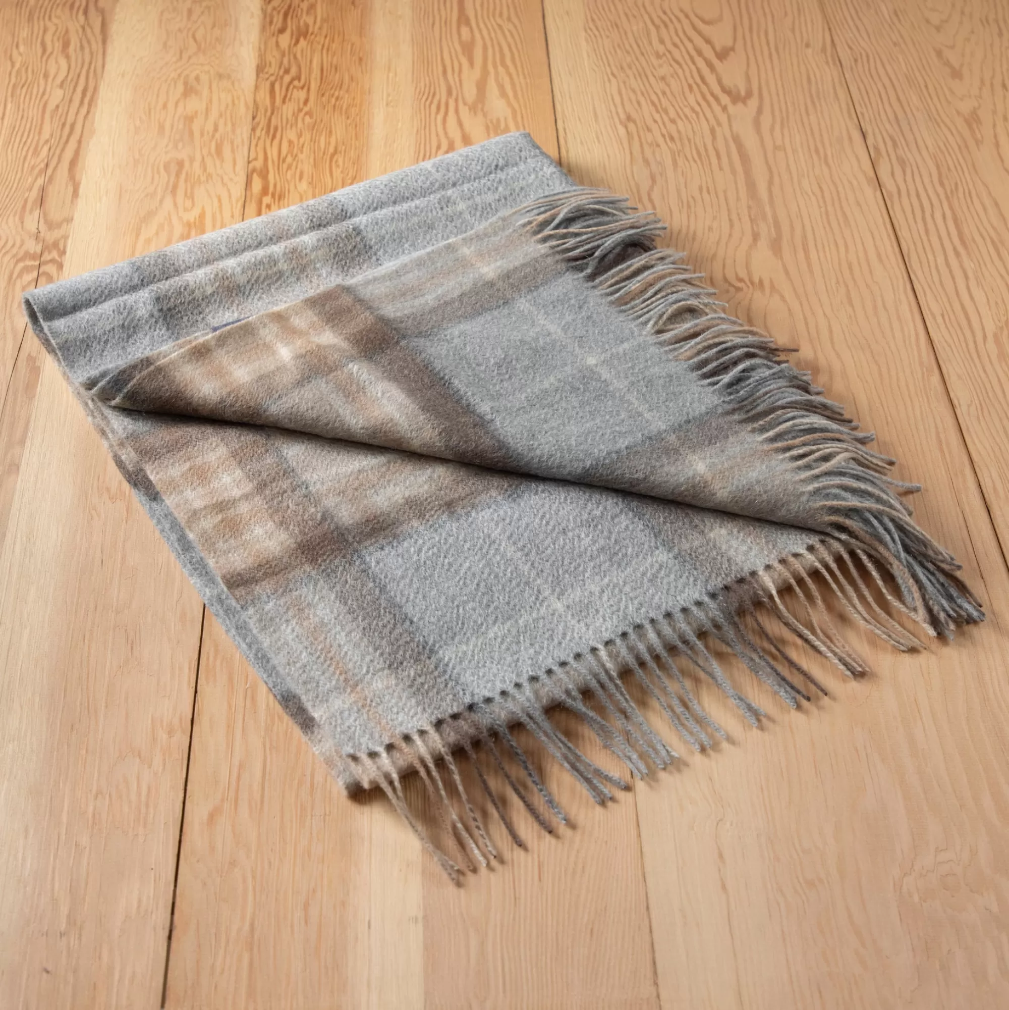 New Be Home Cashmere Knee Blanket in Mackellar Tartan