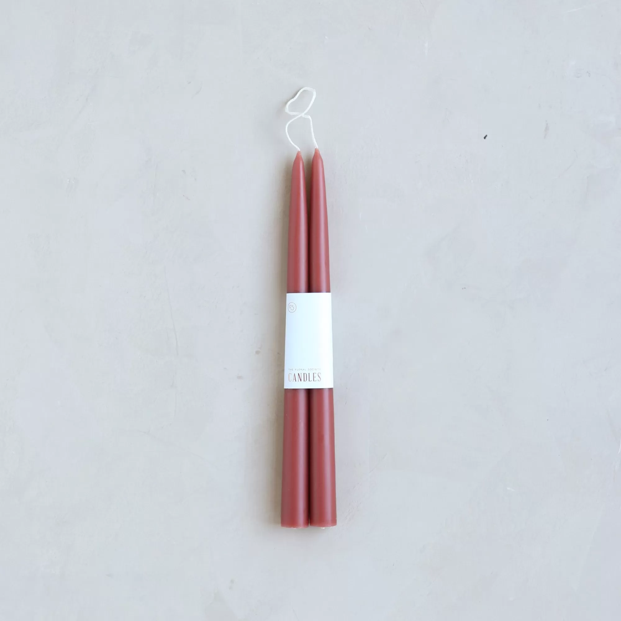 Store Be Home Classic Taper Candle, Set of 2, Clay