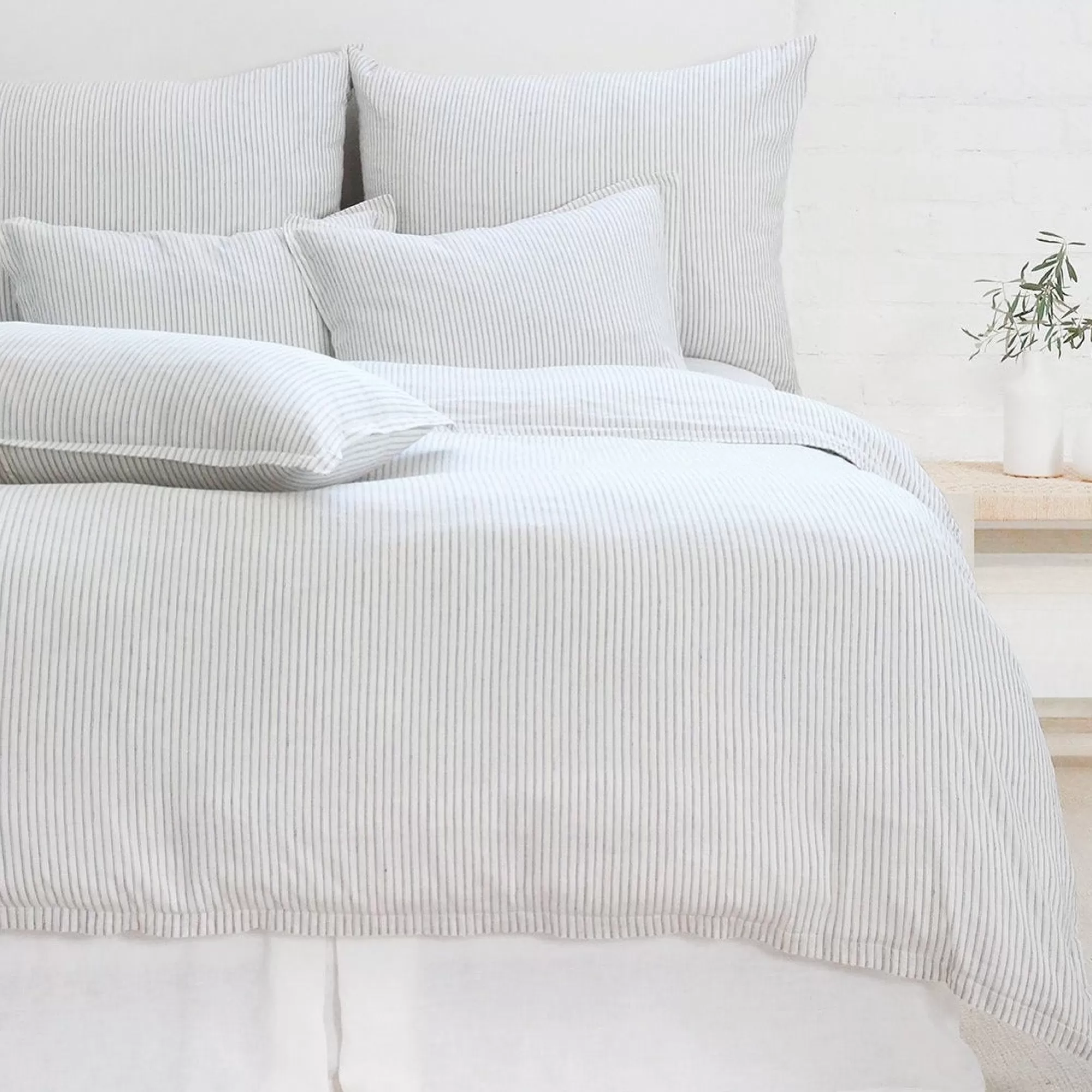Shop Be Home Connor King Duvet, Ivory & Indigo