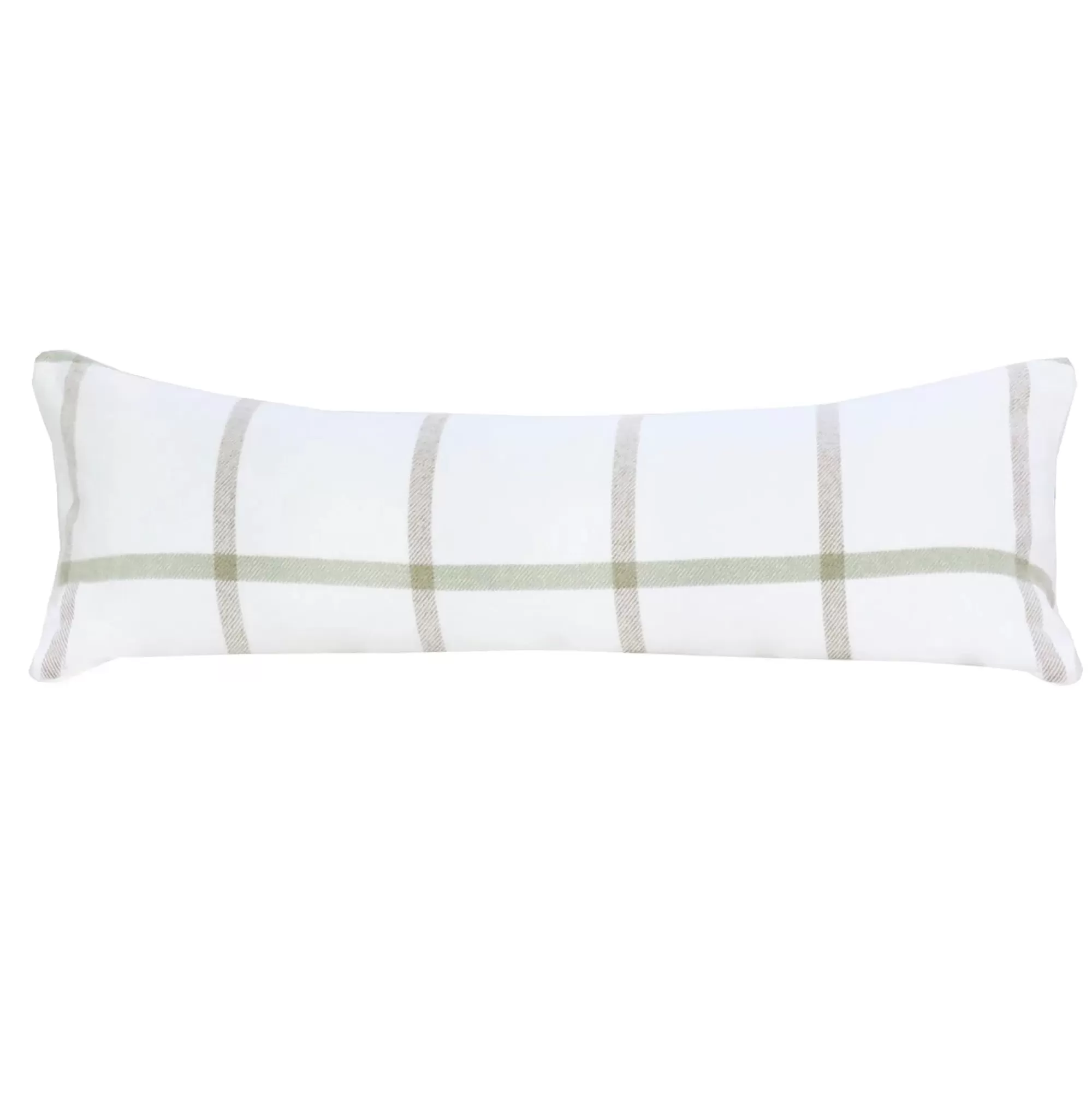 New Be Home Copenhagen Rectangular Pillow, White & Olive