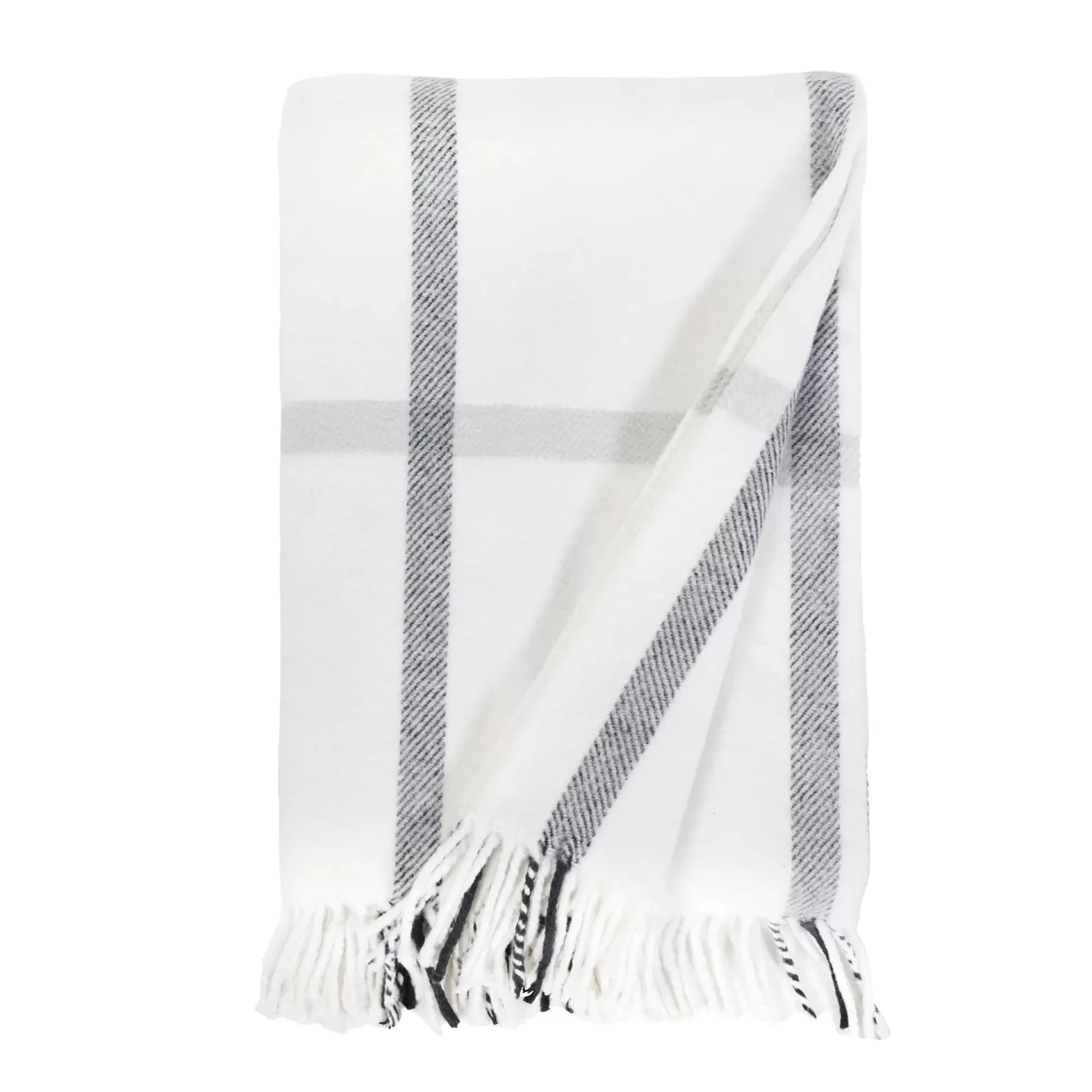 Online Be Home Copenhagen Throw, White & Grey