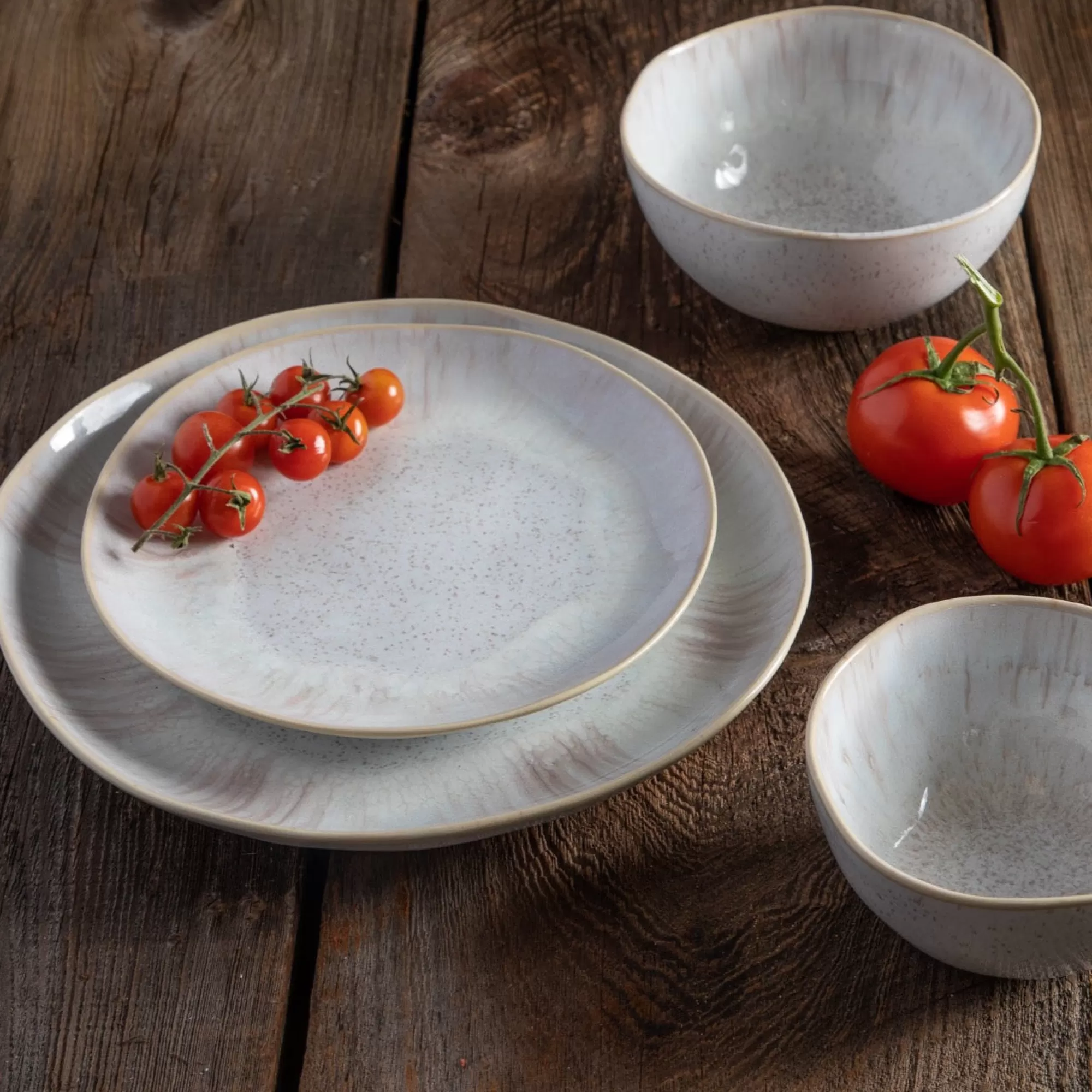 Store Be Home Eivissa Reactive Glaze Side Plate, Set of 6