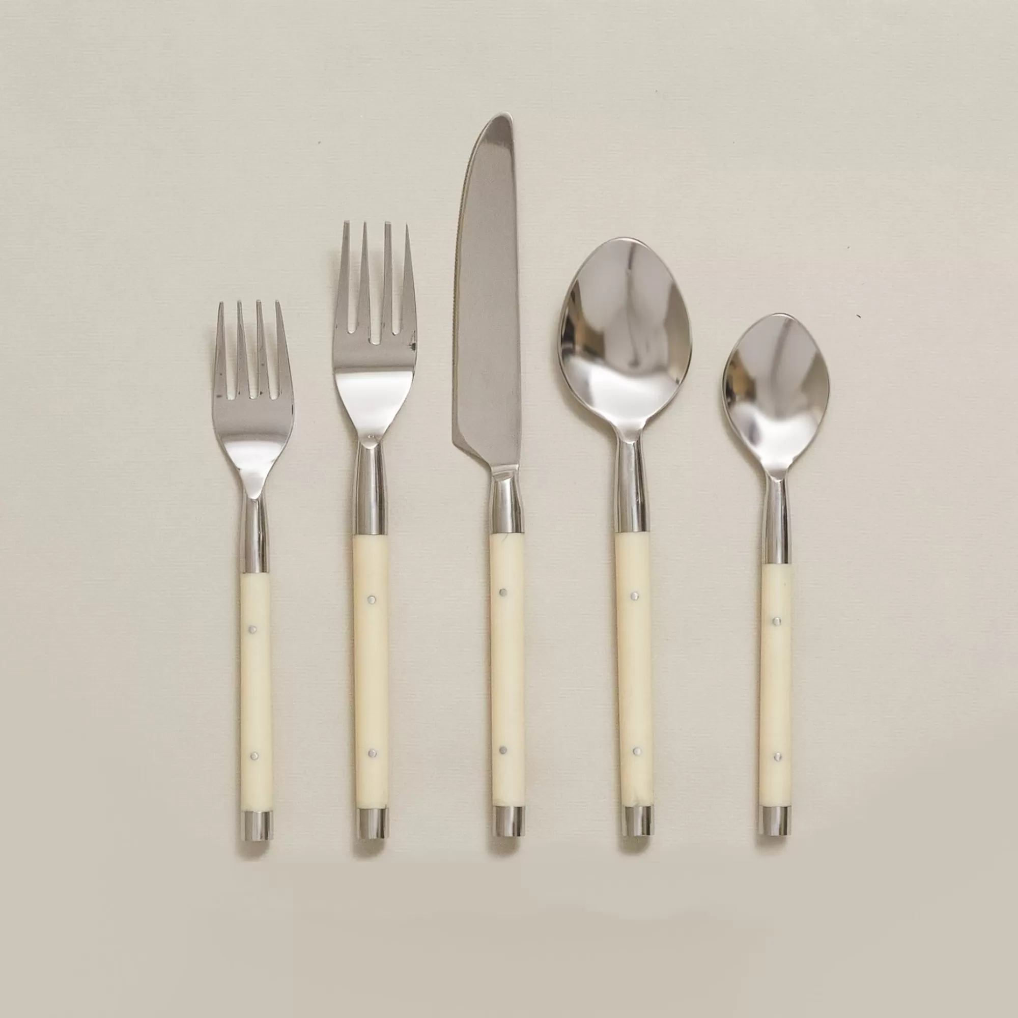 Cheap Be Home Everyday Stainless with Ivory Resin Inlay Flatware