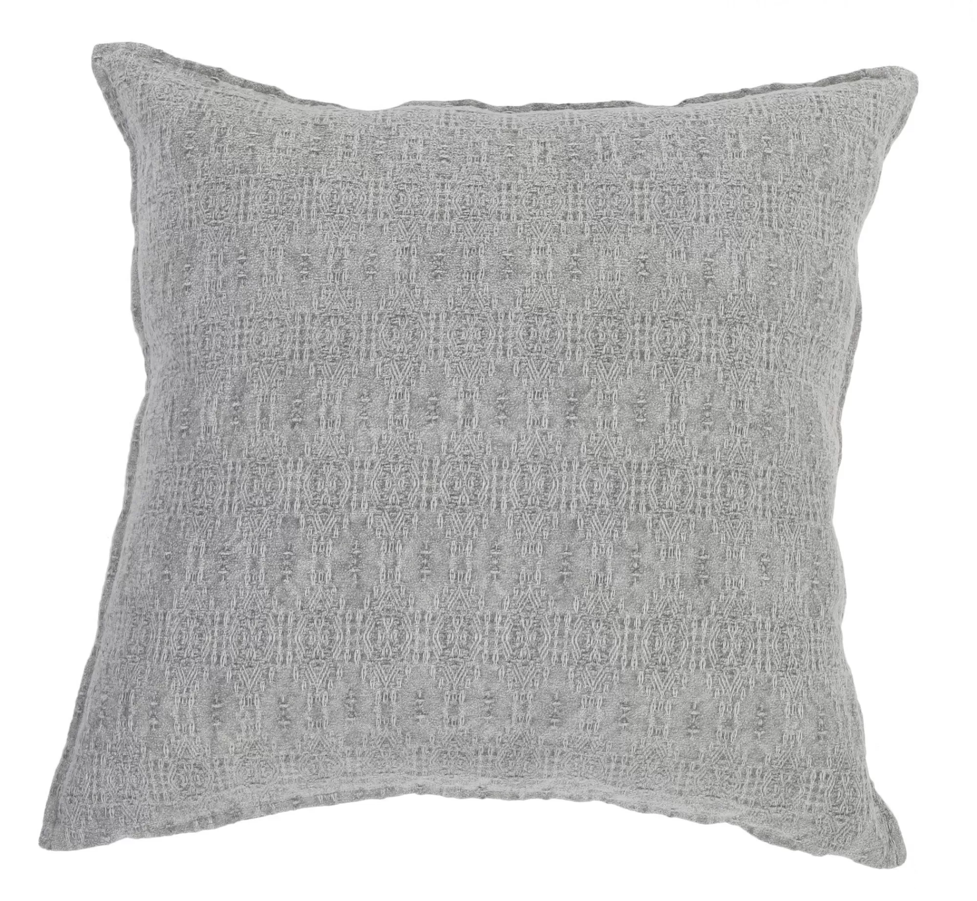 Store Be Home Fiona Square Pillow, Light Grey