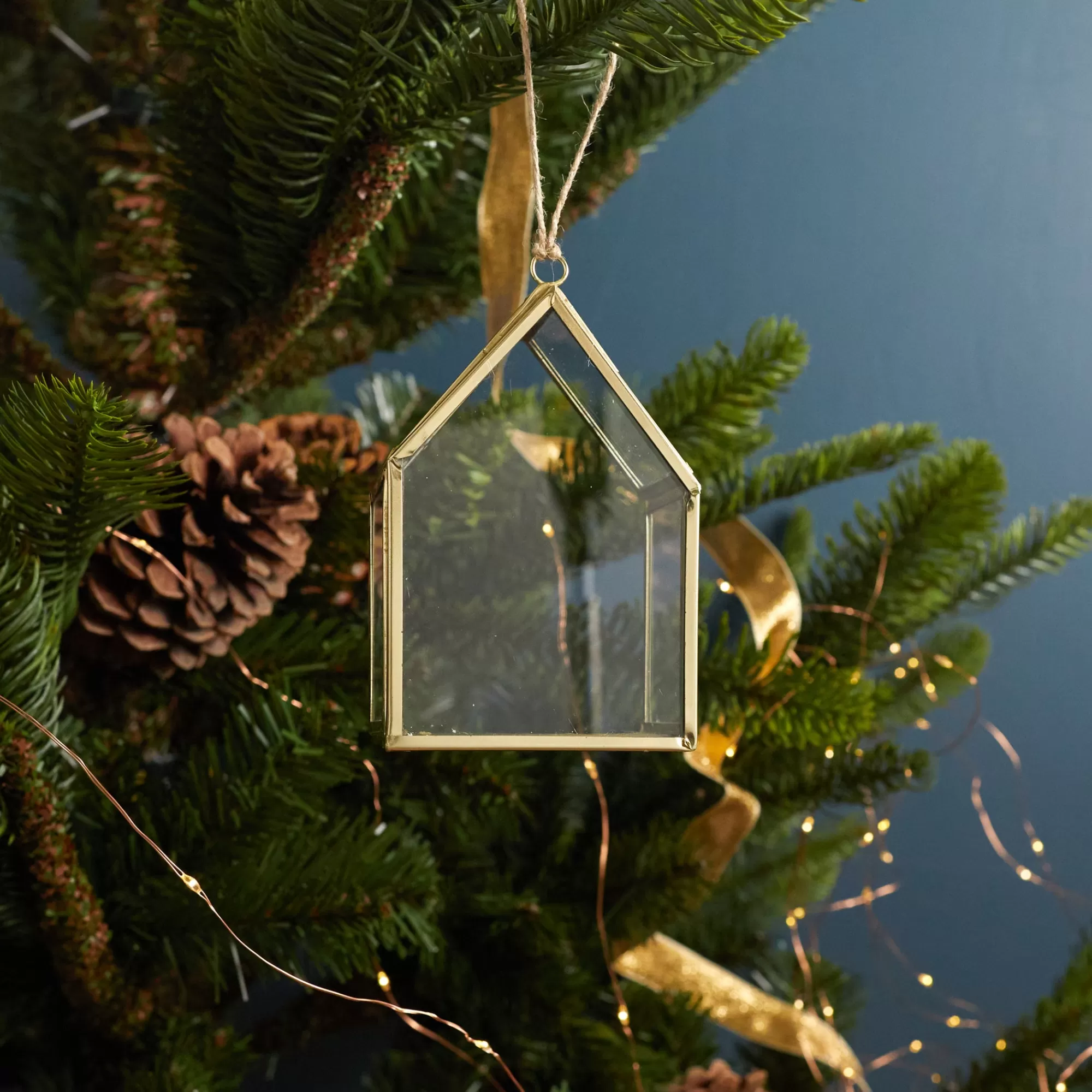 Fashion Be Home Glass House Ornament, Medium