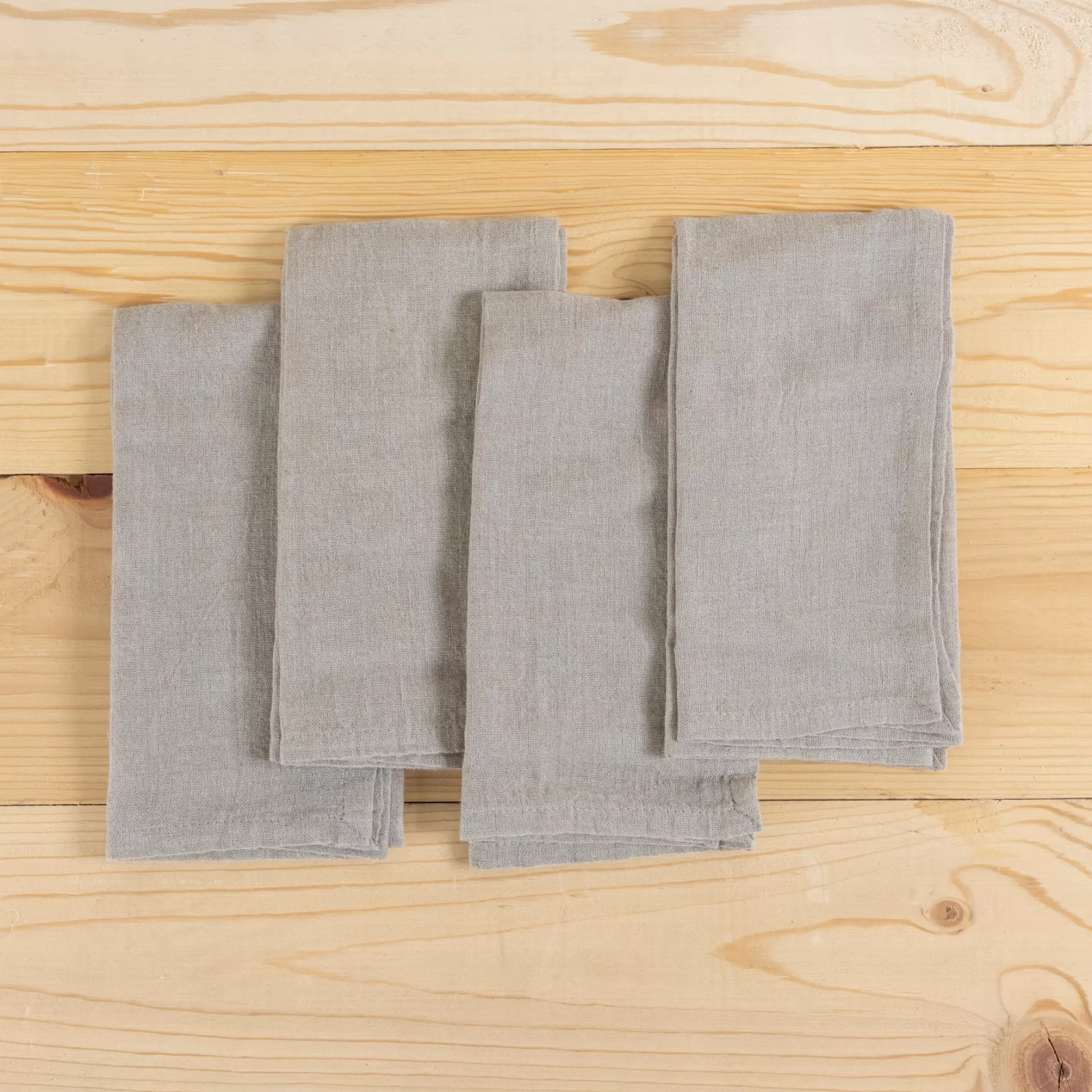 Shop Be Home Glenn Napkins, Set of 4, Grey