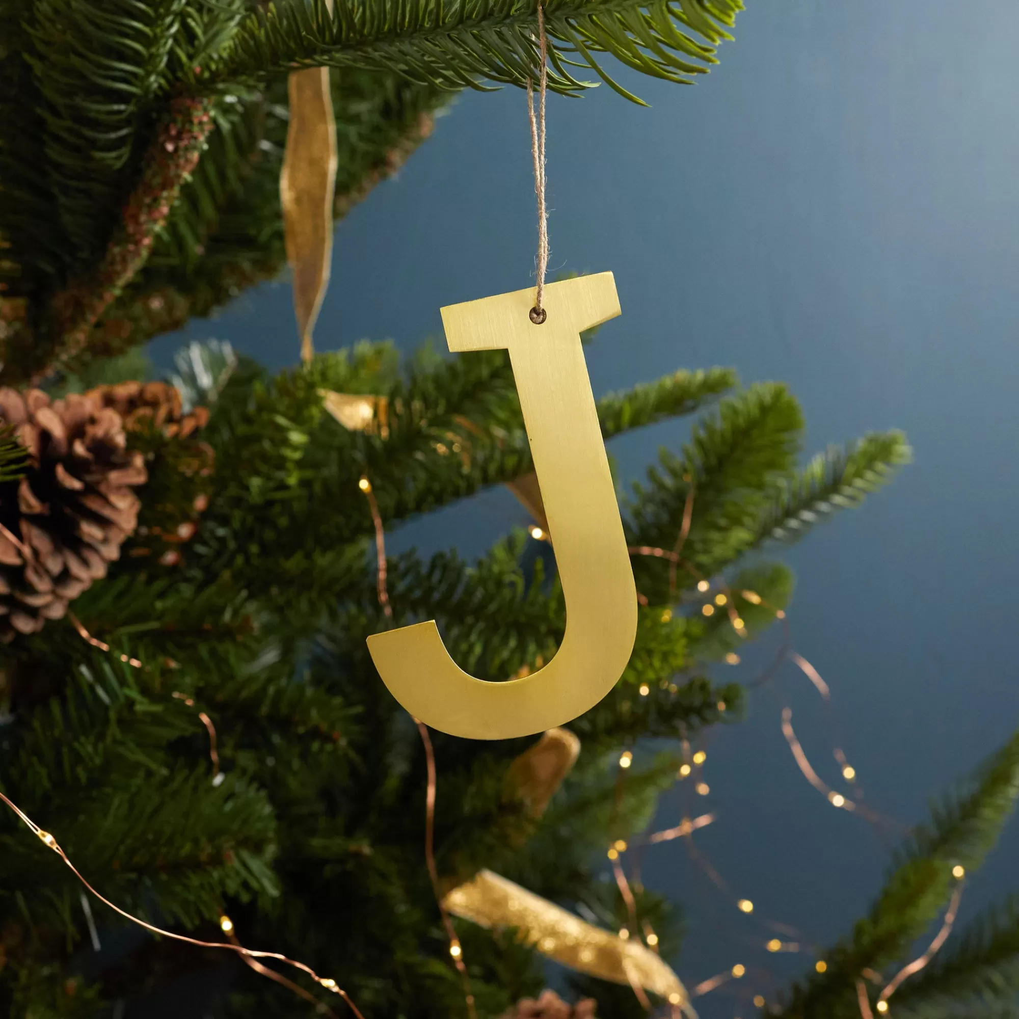 Shop Be Home Gold Letter Ornament, J