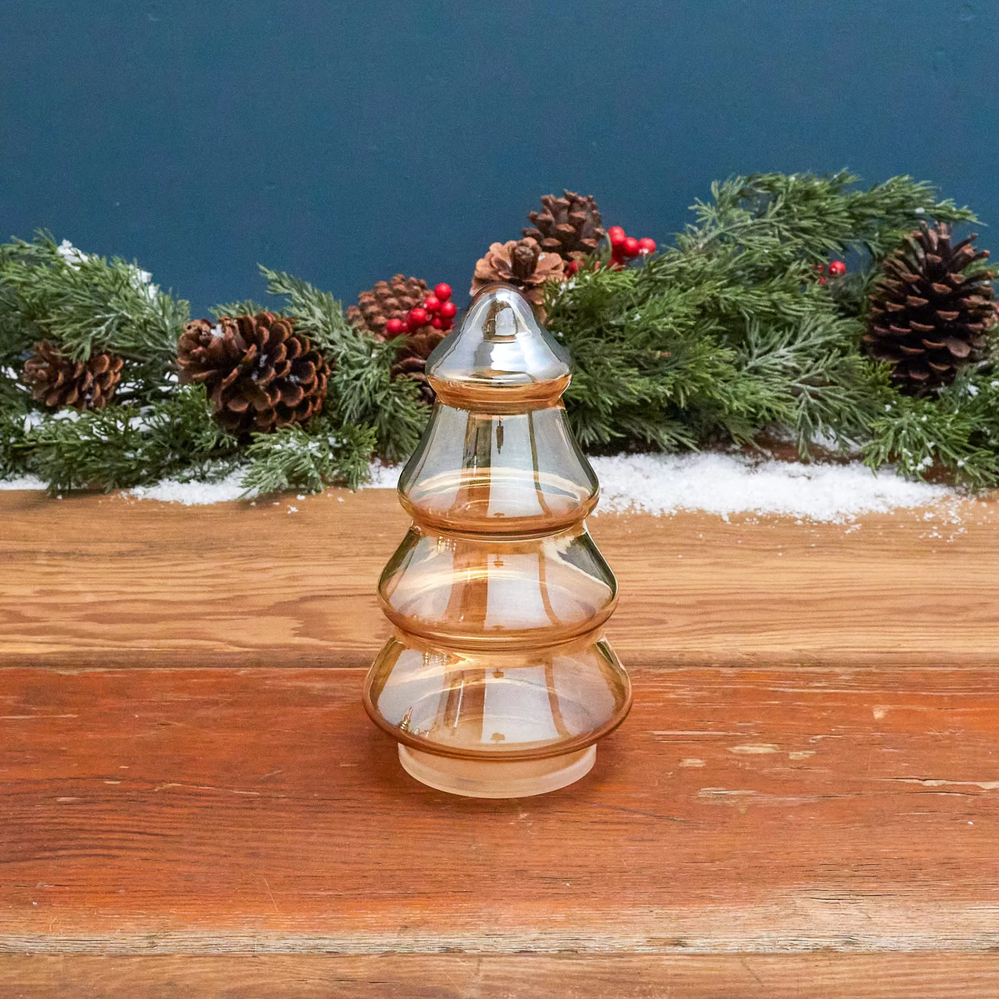 Outlet Be Home Gold Luster Glass Tree Canister
