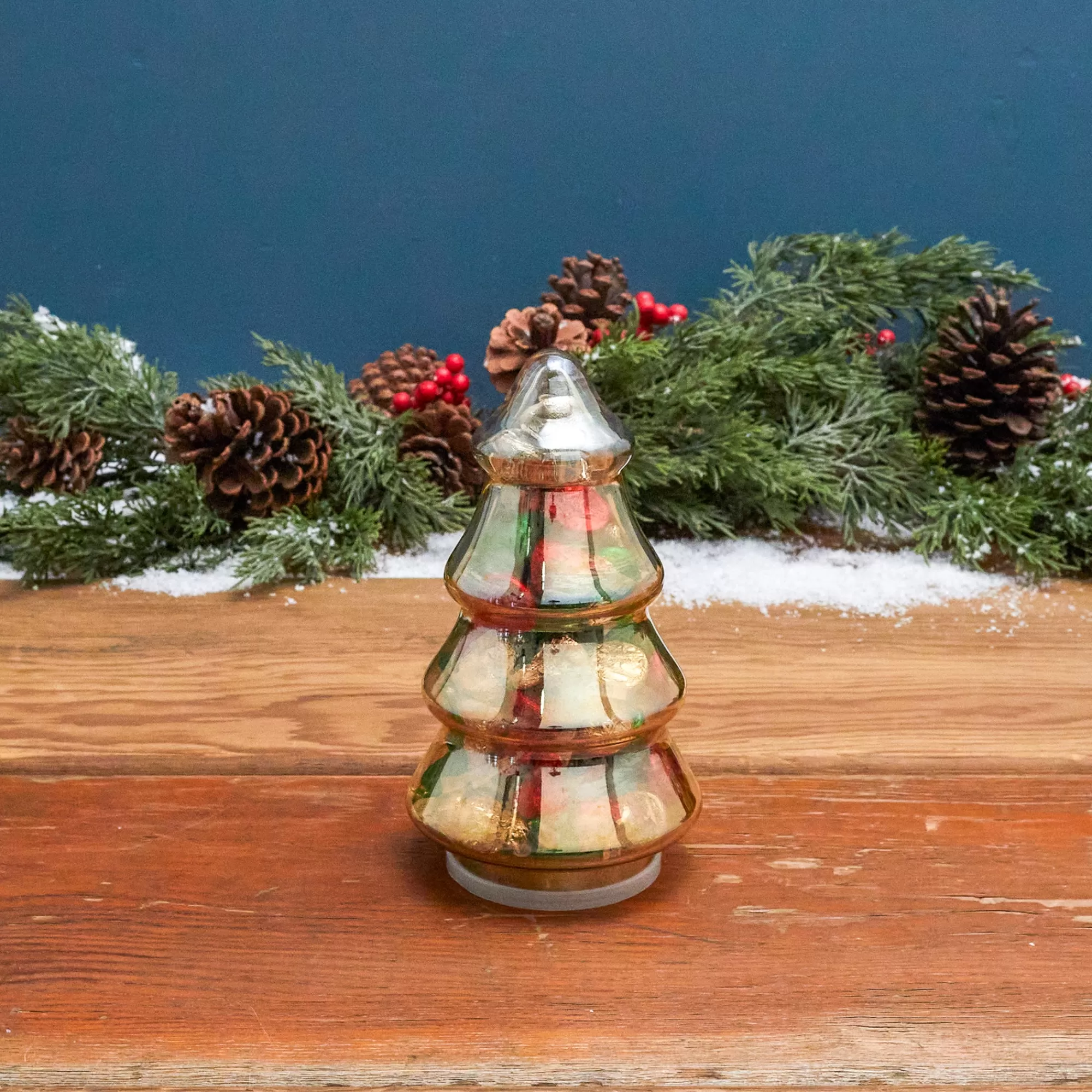 Outlet Be Home Gold Luster Glass Tree Canister