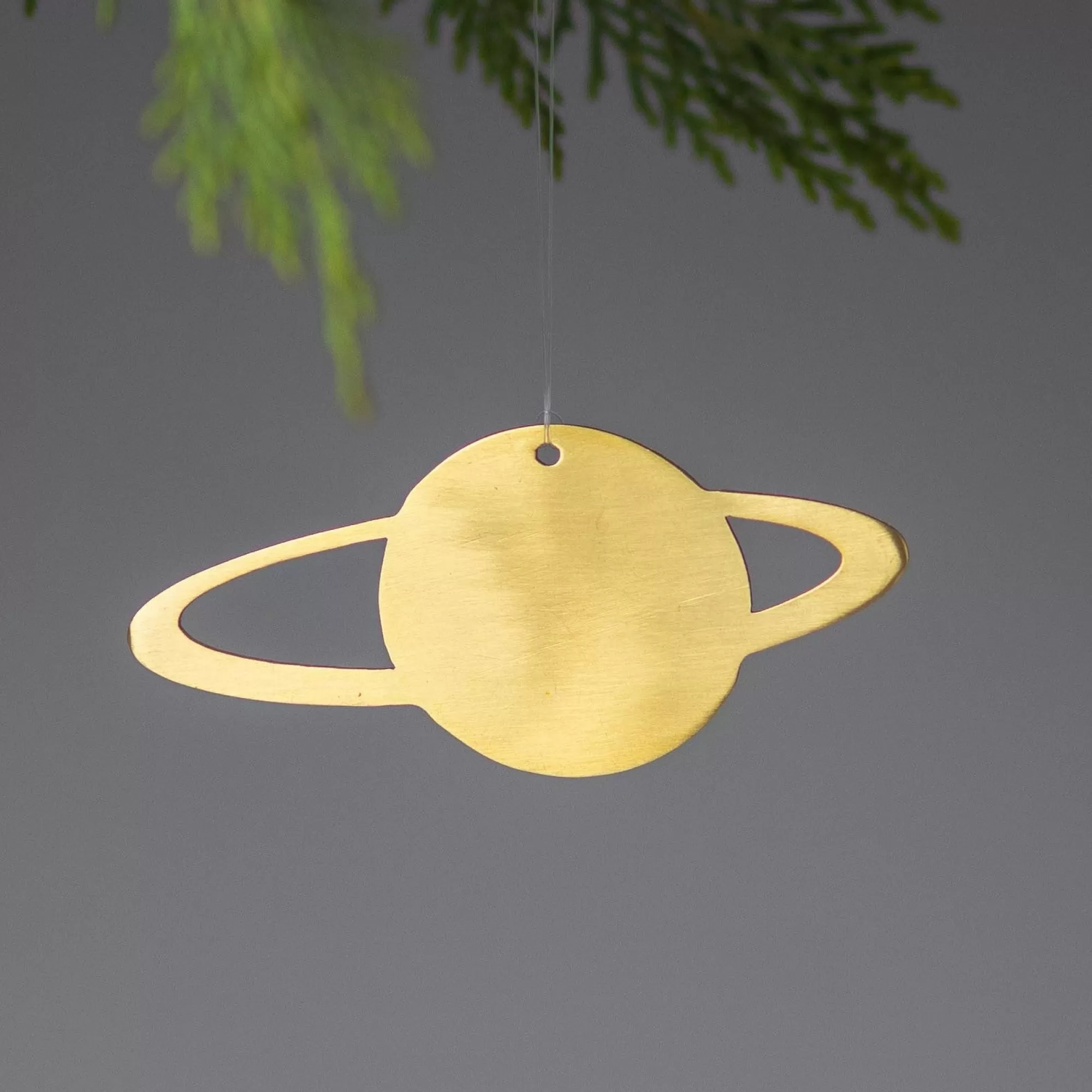 Fashion Be Home Gold Stencil Ornament, Saturn