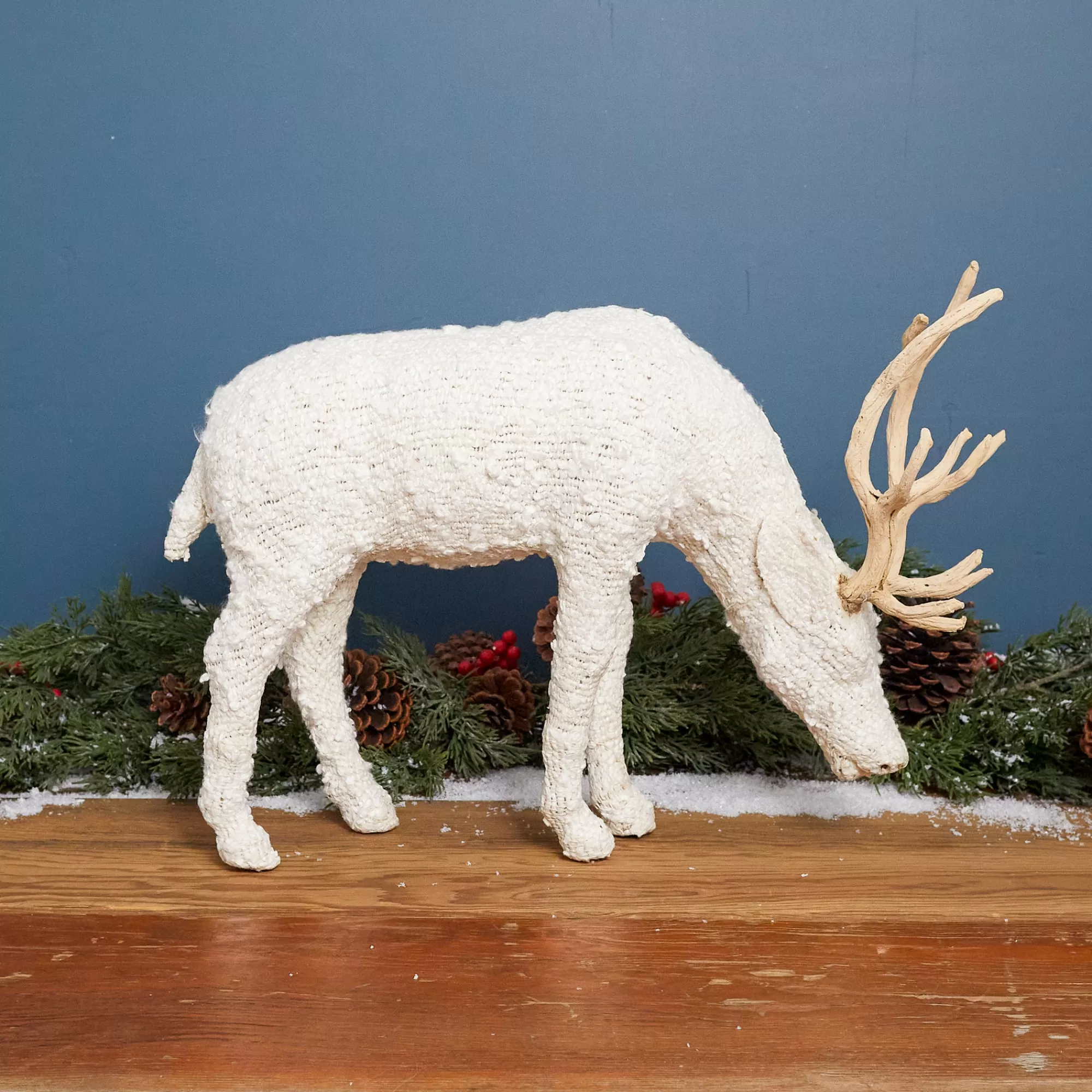 Clearance Be Home Grazing Boucle Reindeer, Large