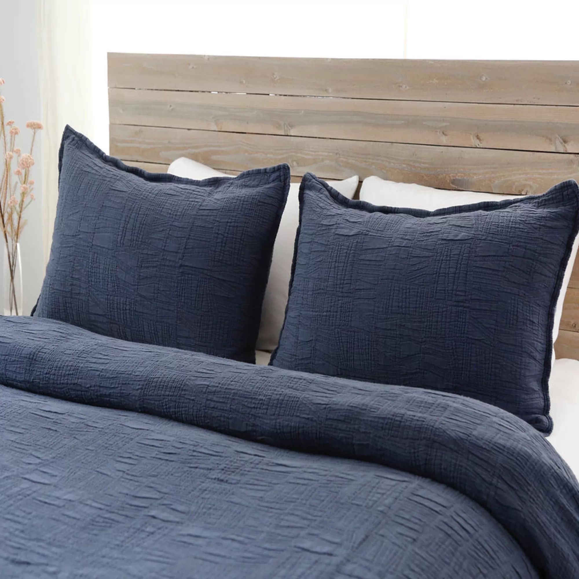 New Be Home Harbour King Sham, Navy