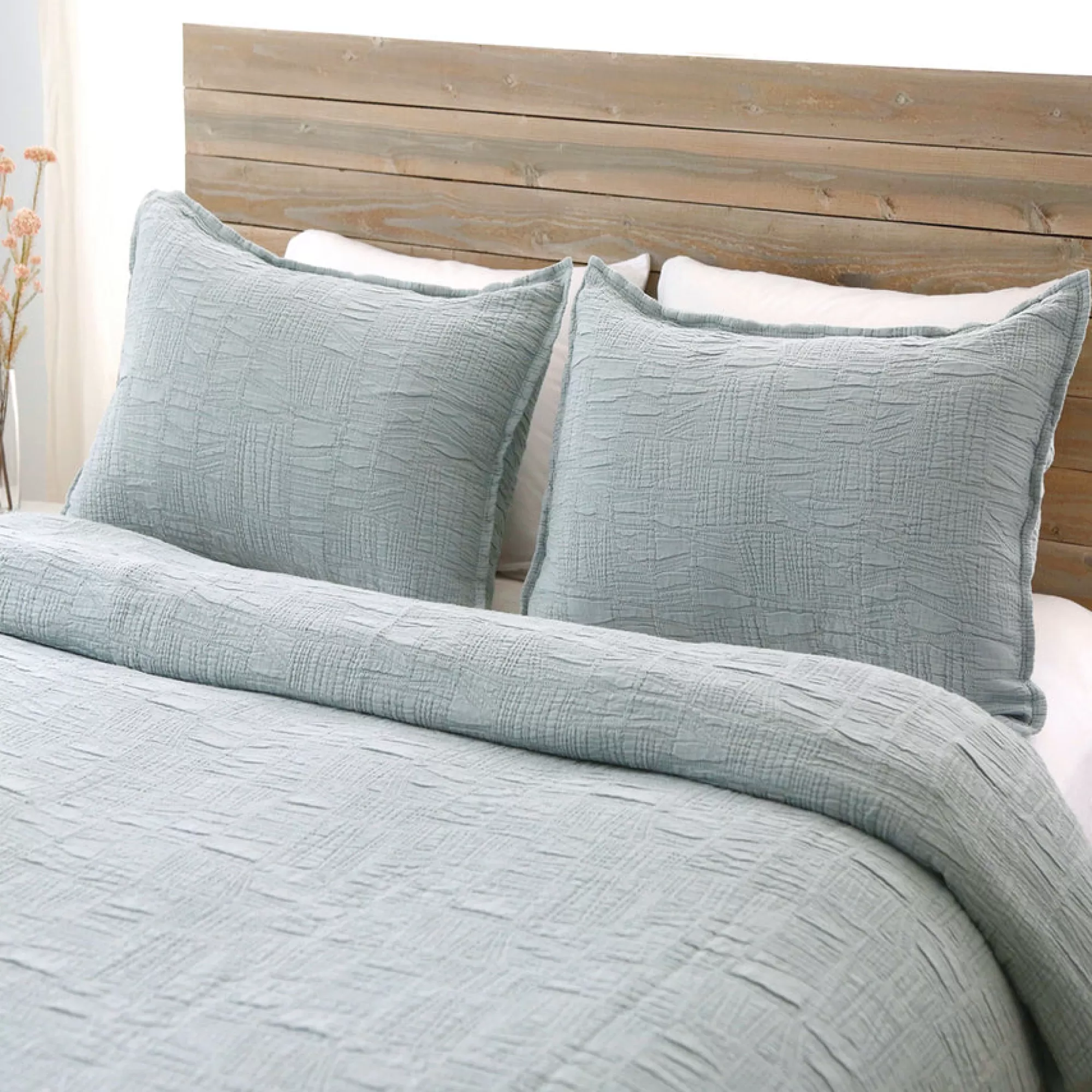 Cheap Be Home Harbour King Sham, Sea Glass