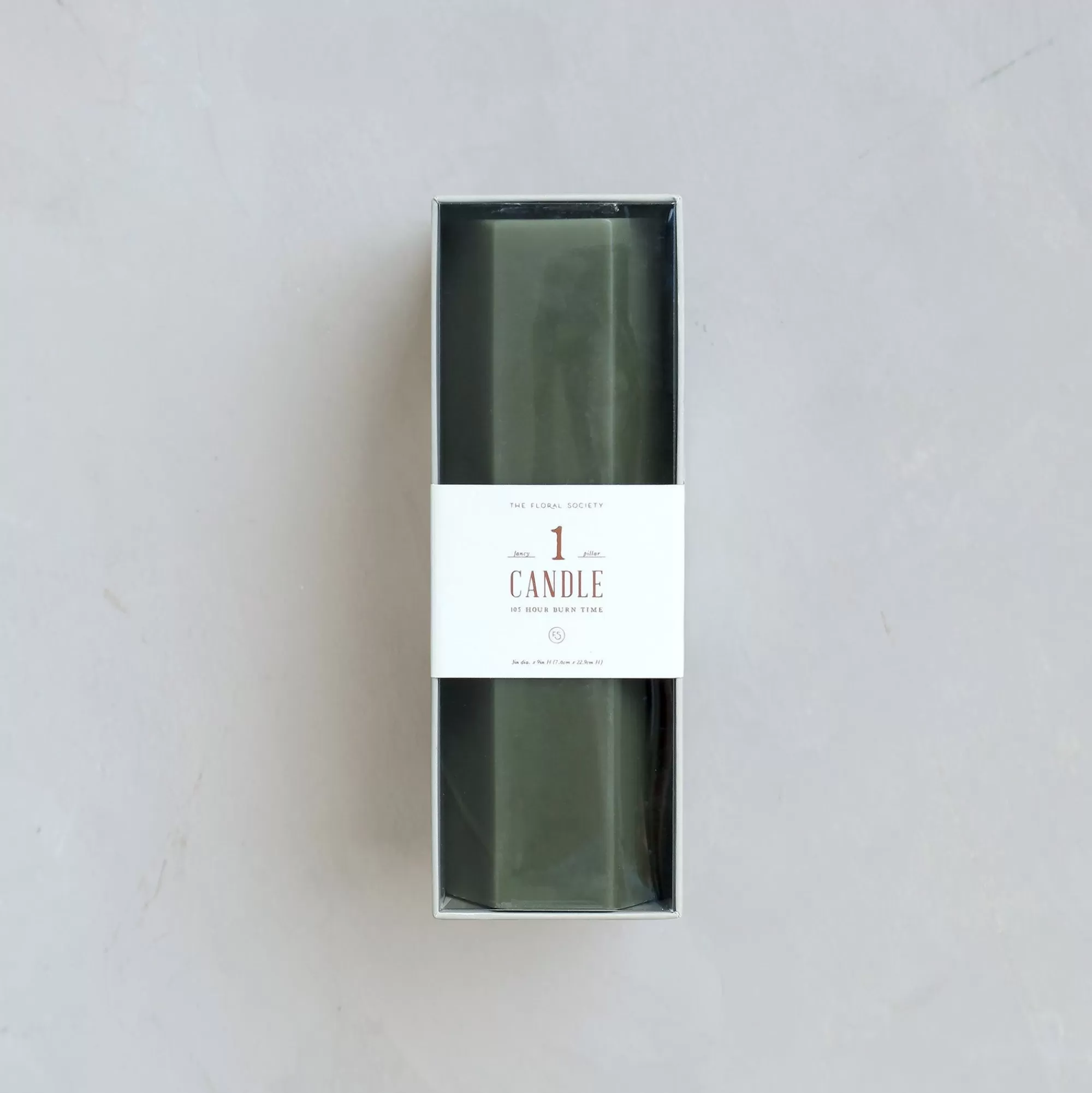 Sale Be Home Hexagon Pillar Candle, Moss