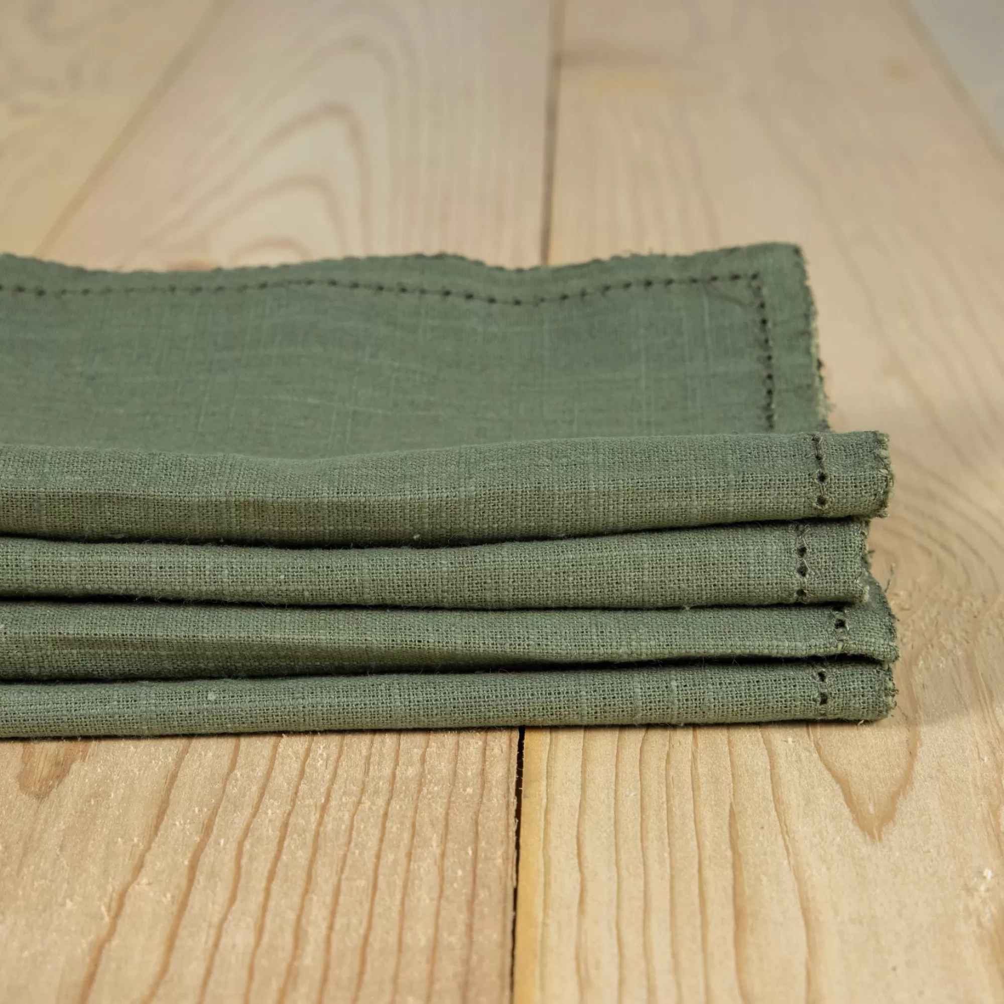 Sale Be Home Hudson Napkins, Set of 4, Olive