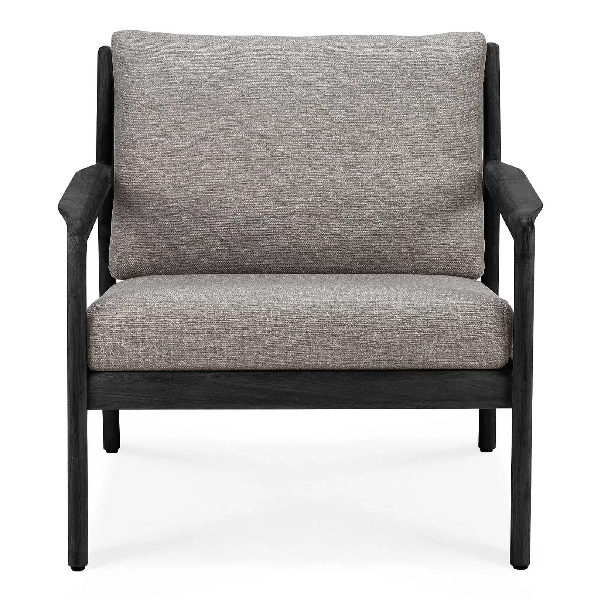 Be Home Outdoor Lounge Furniture<Jack Solid Black Teak Outdoor Lounge Chair, Mocha Fabric