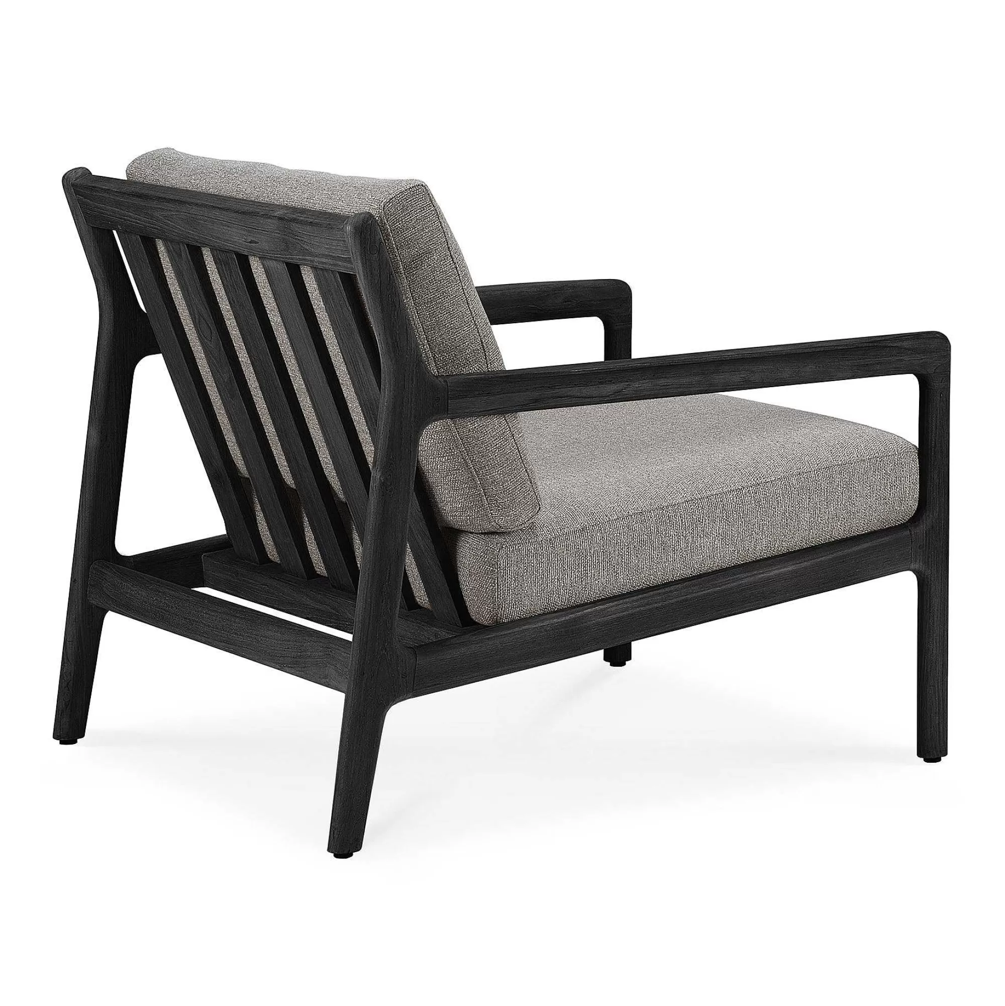 Be Home Outdoor Lounge Furniture<Jack Solid Black Teak Outdoor Lounge Chair, Mocha Fabric