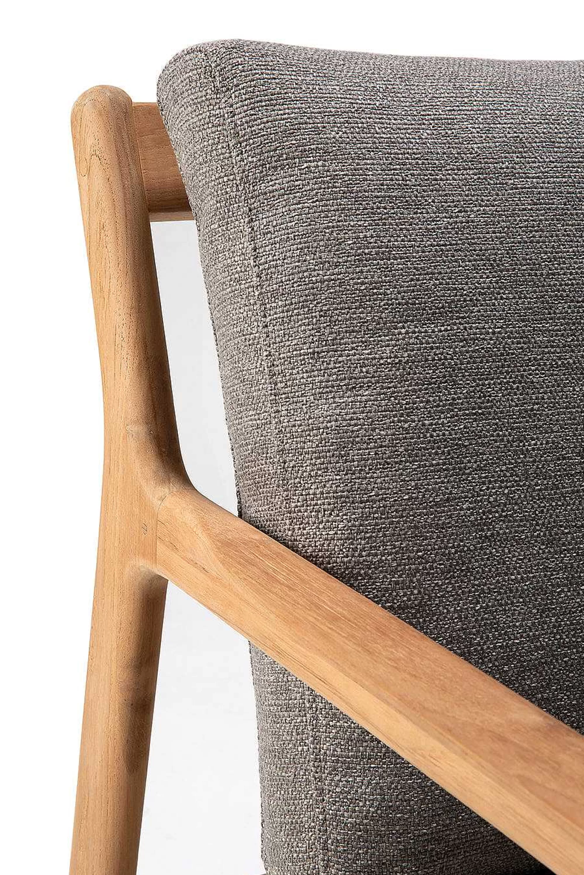 Be Home Outdoor Lounge Furniture<Jack Solid Teak Outdoor 3 Seater Sofa, Mocha Fabric