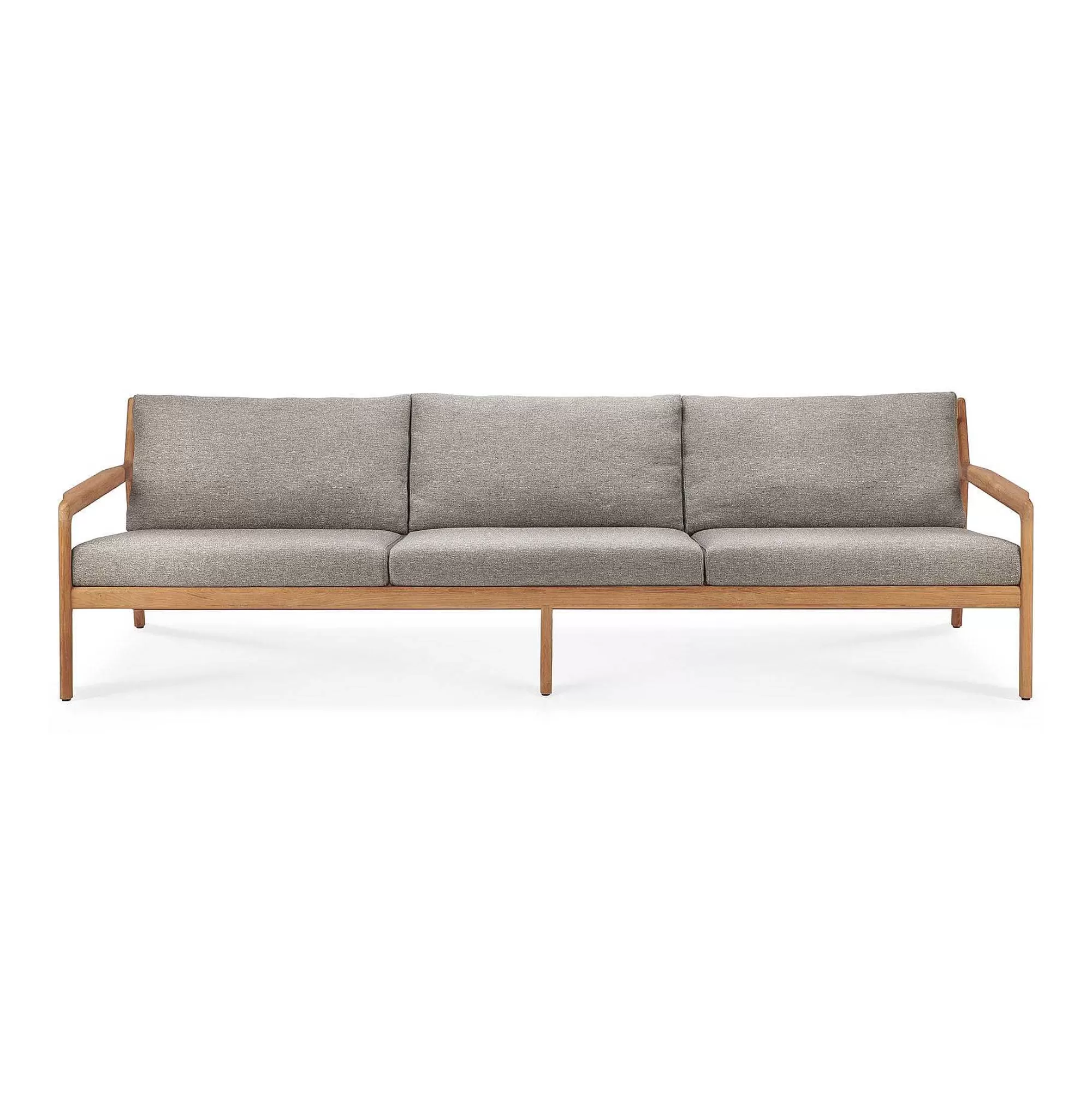 Be Home Outdoor Lounge Furniture<Jack Solid Teak Outdoor 3 Seater Sofa, Mocha Fabric